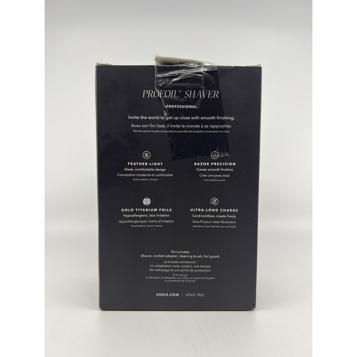 Andis TS-1 17235 Pro Foil Lithium Titanium Foil Shaver Gray Used — photo 4