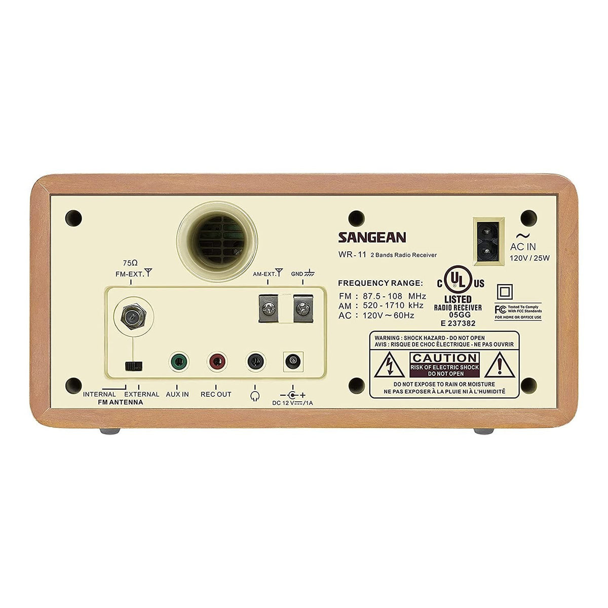 Sangean WR-11 Walnut Wood Cabinet AM/FM Tabletop Radio Factory Sealed — photo 7