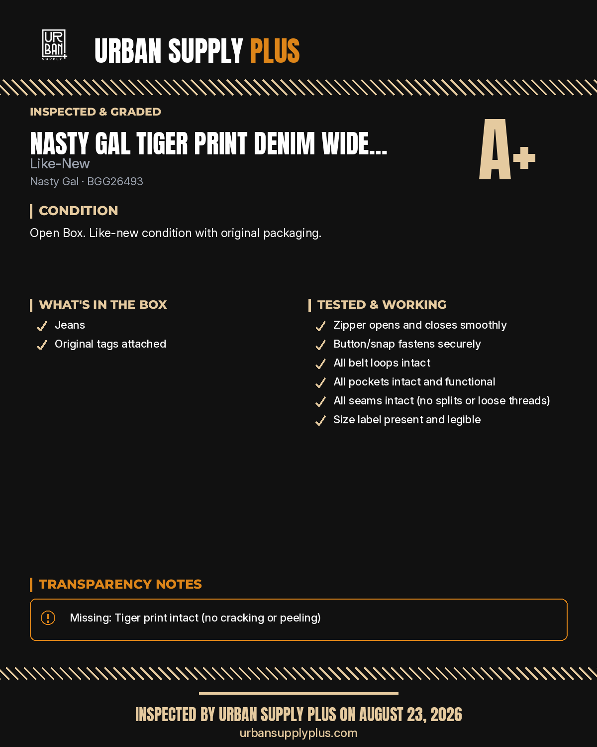 Diagnostic sheet