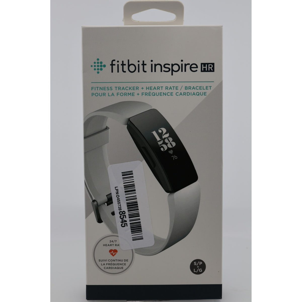 Fitbit Inspire HR Heart Rate Fitness Tracker White Open Box — photo 1