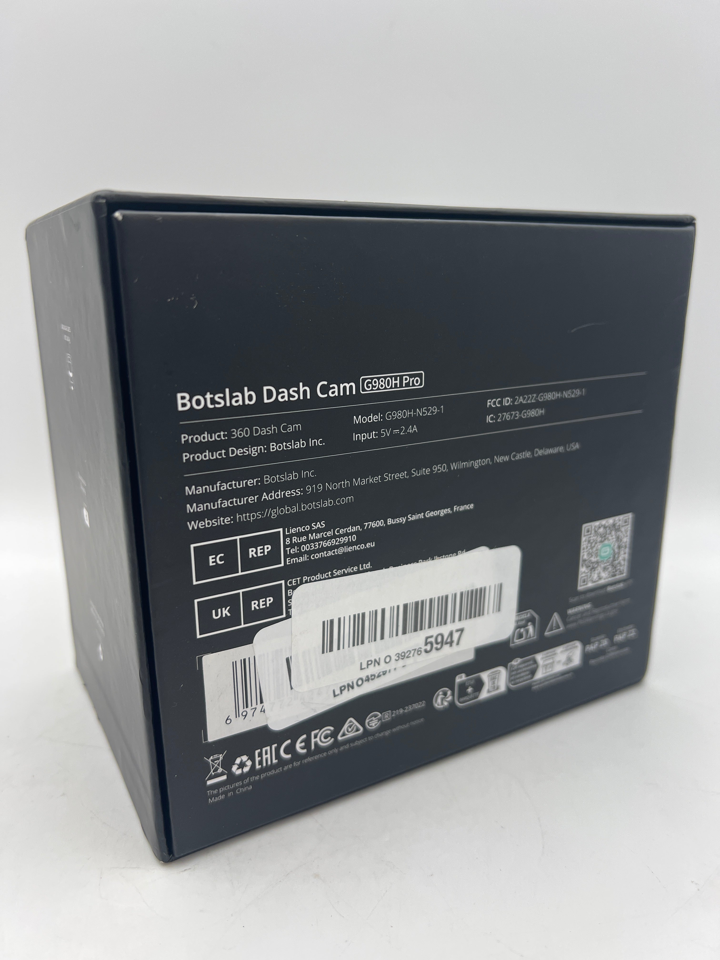 BOTSLAB dash cam with Voice Control