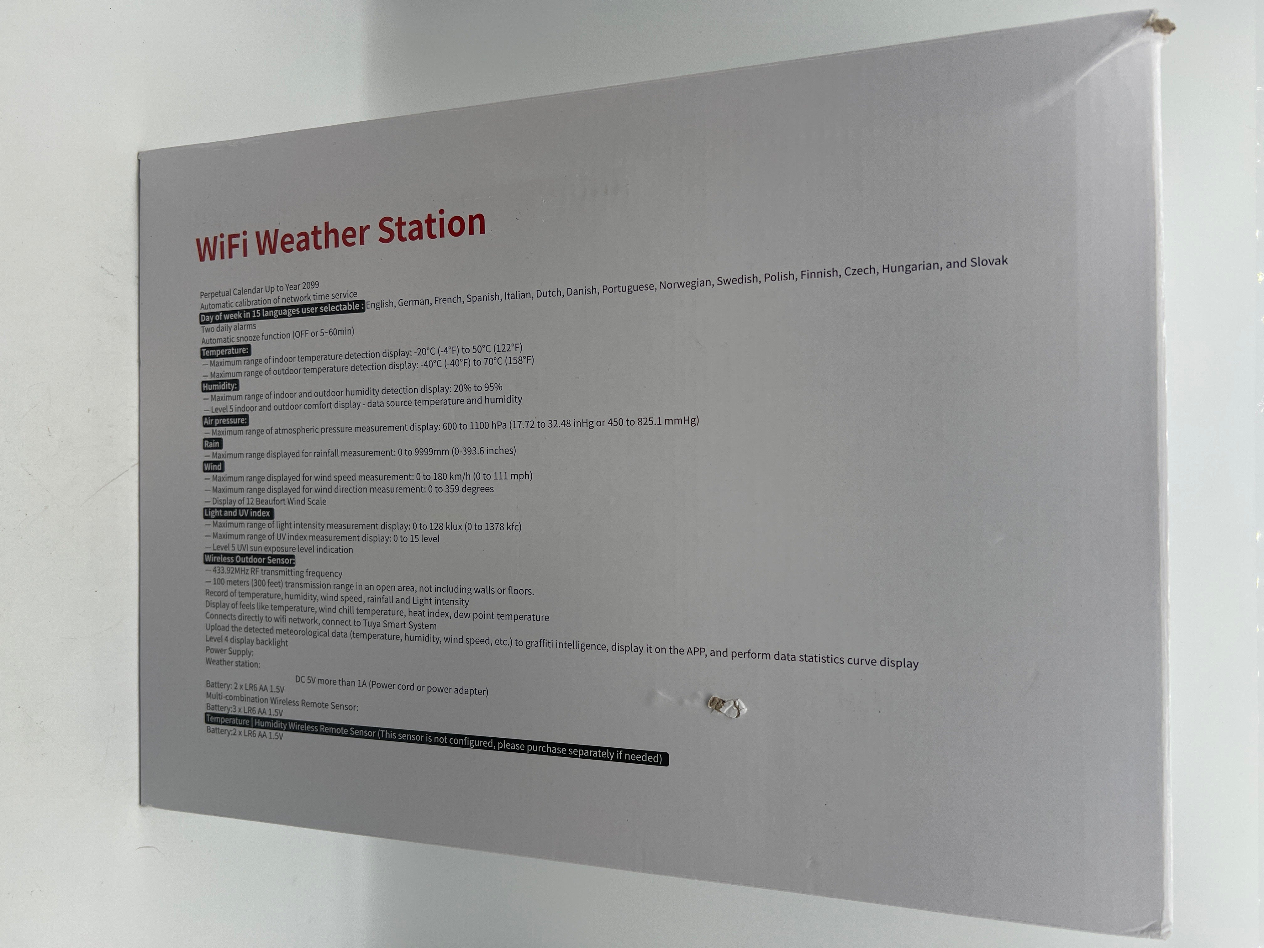 Zivron WiFi Weather Station