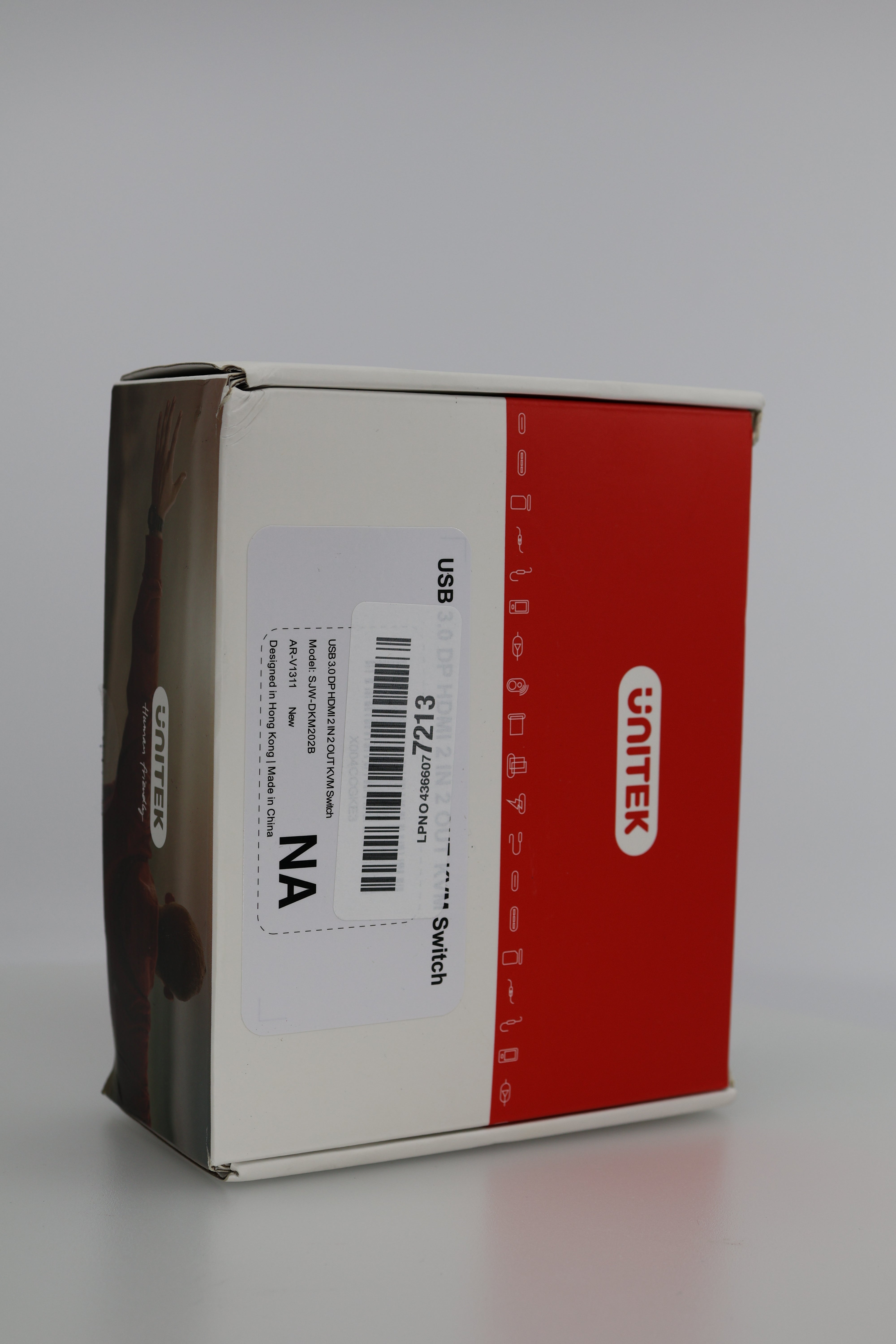 Unitek KVM Switch 2 Monitors 2 Computers 4K@60Hz HDMI+DisplayPort