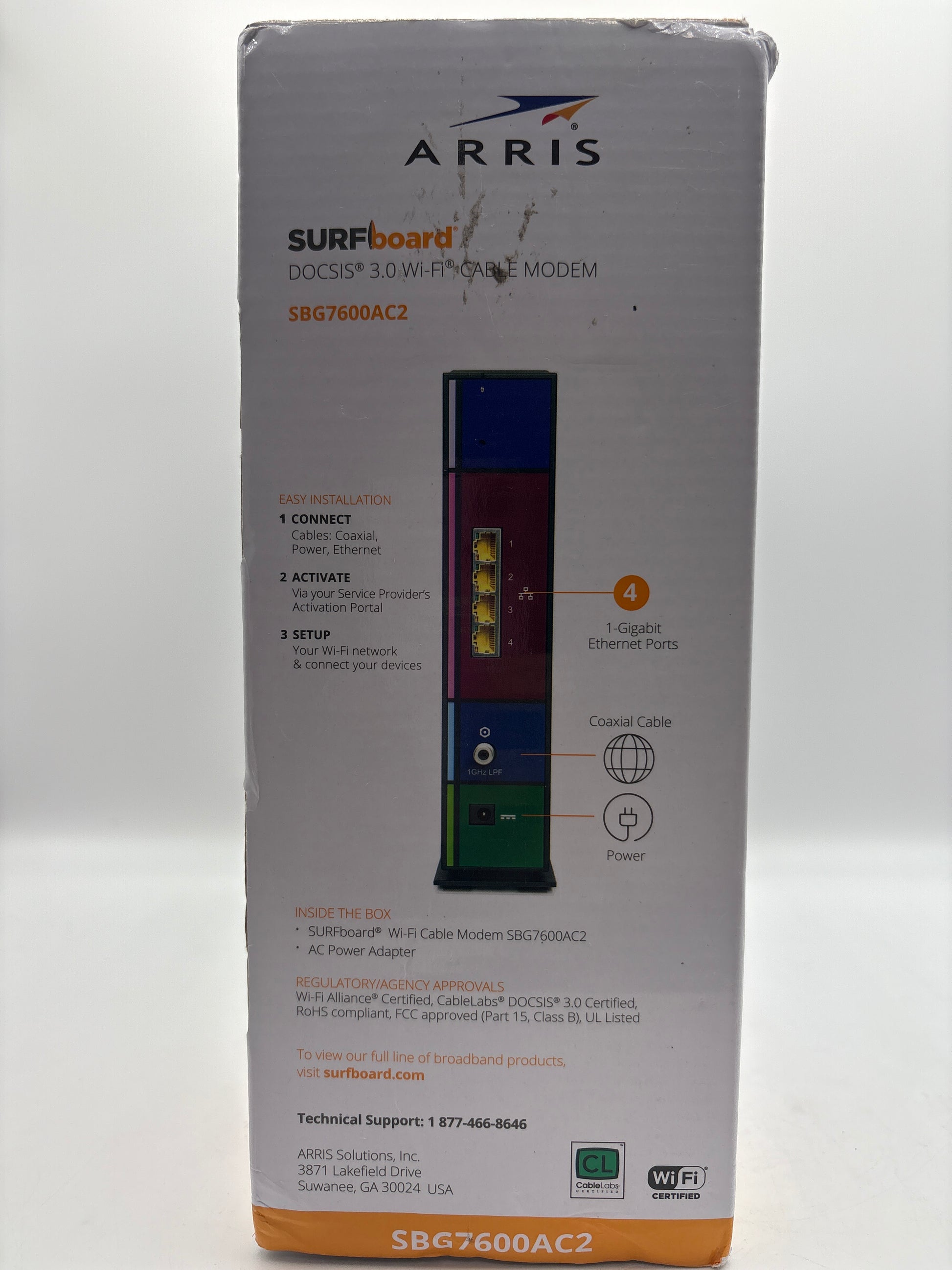 ARRIS SBG7600AC2 side view