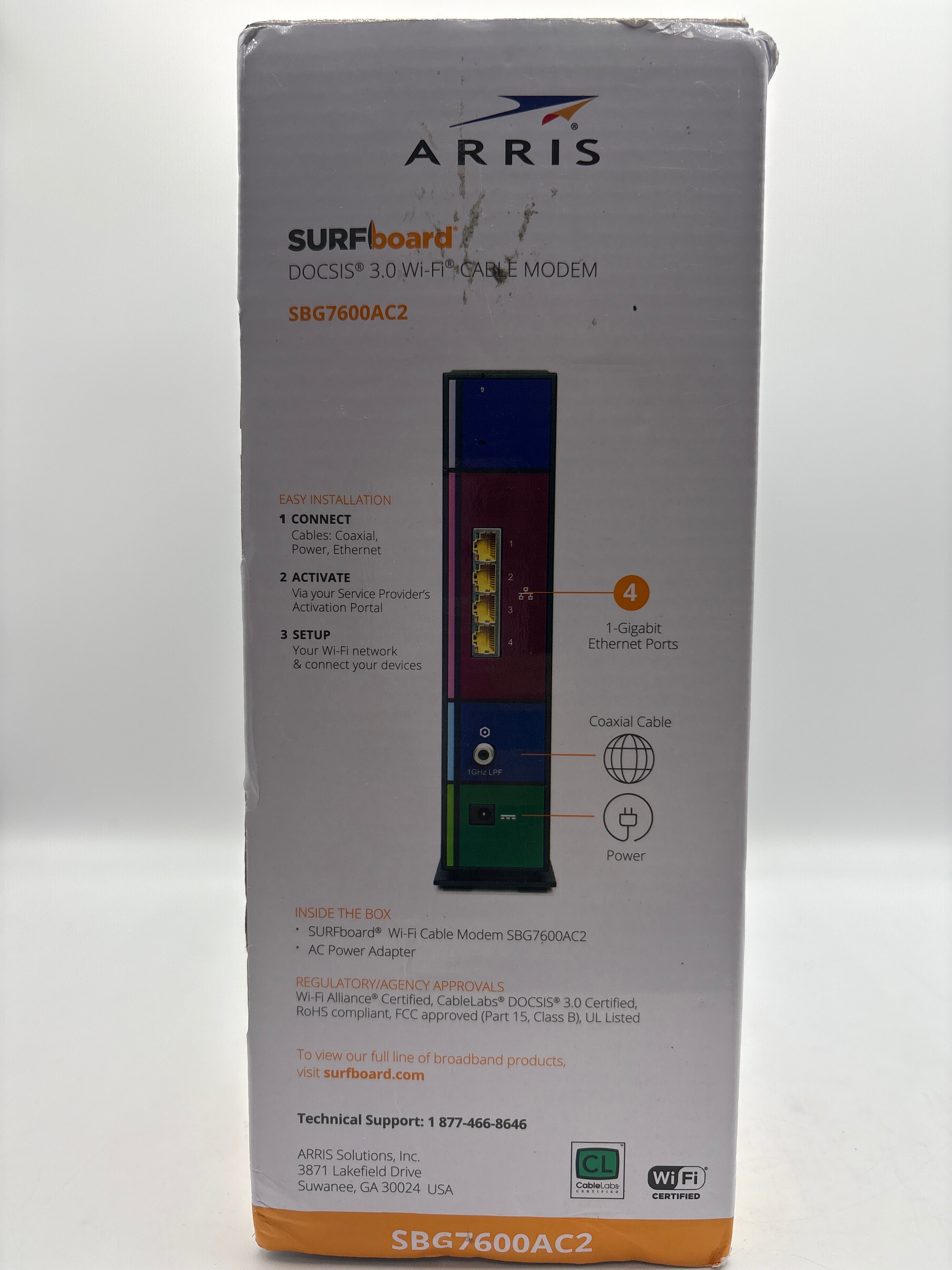 ARRIS SBG7600AC2 side view