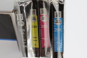 Epson DURABrite Ultra 220XL/220 High Yield Black and Standard Color Cyan Magenta Yellow Cartridge Combo Pack