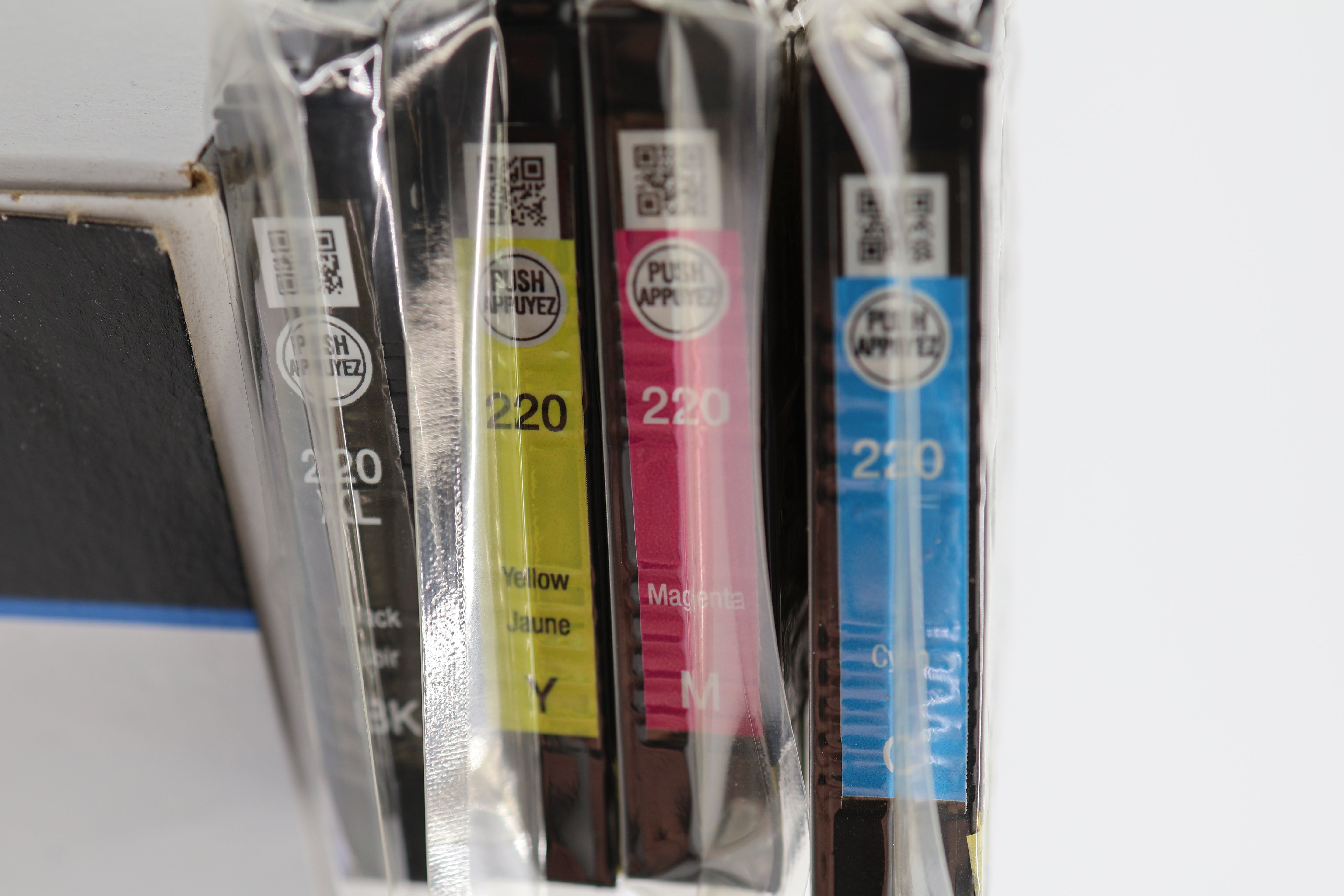 Epson DURABrite Ultra 220XL/220 High Yield Black and Standard Color Cyan Magenta Yellow Cartridge Combo Pack