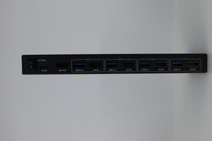 Rear view of KVM switch