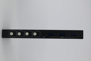 Front view of KVM switch