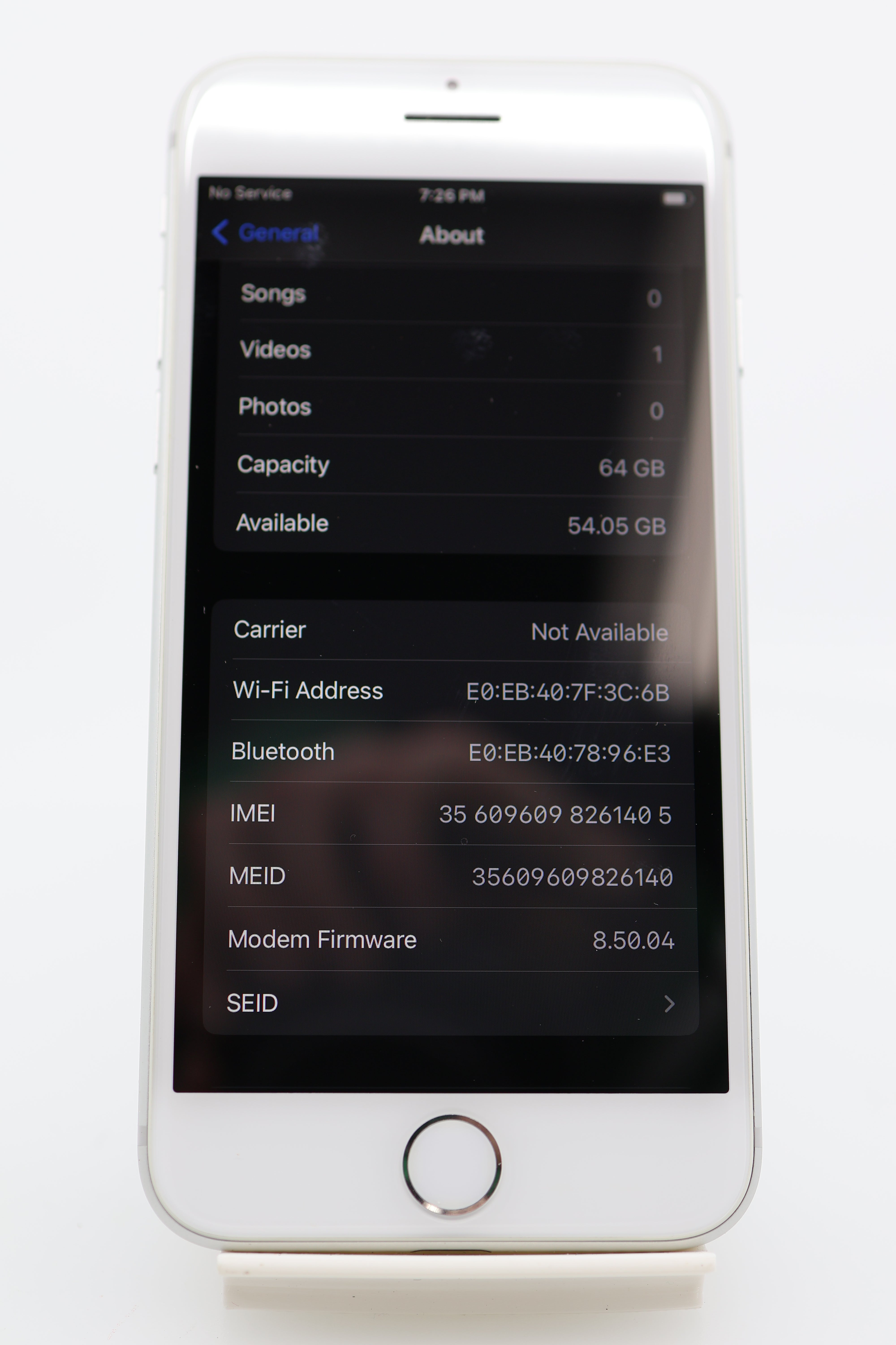 Apple iPhone 8 side view
