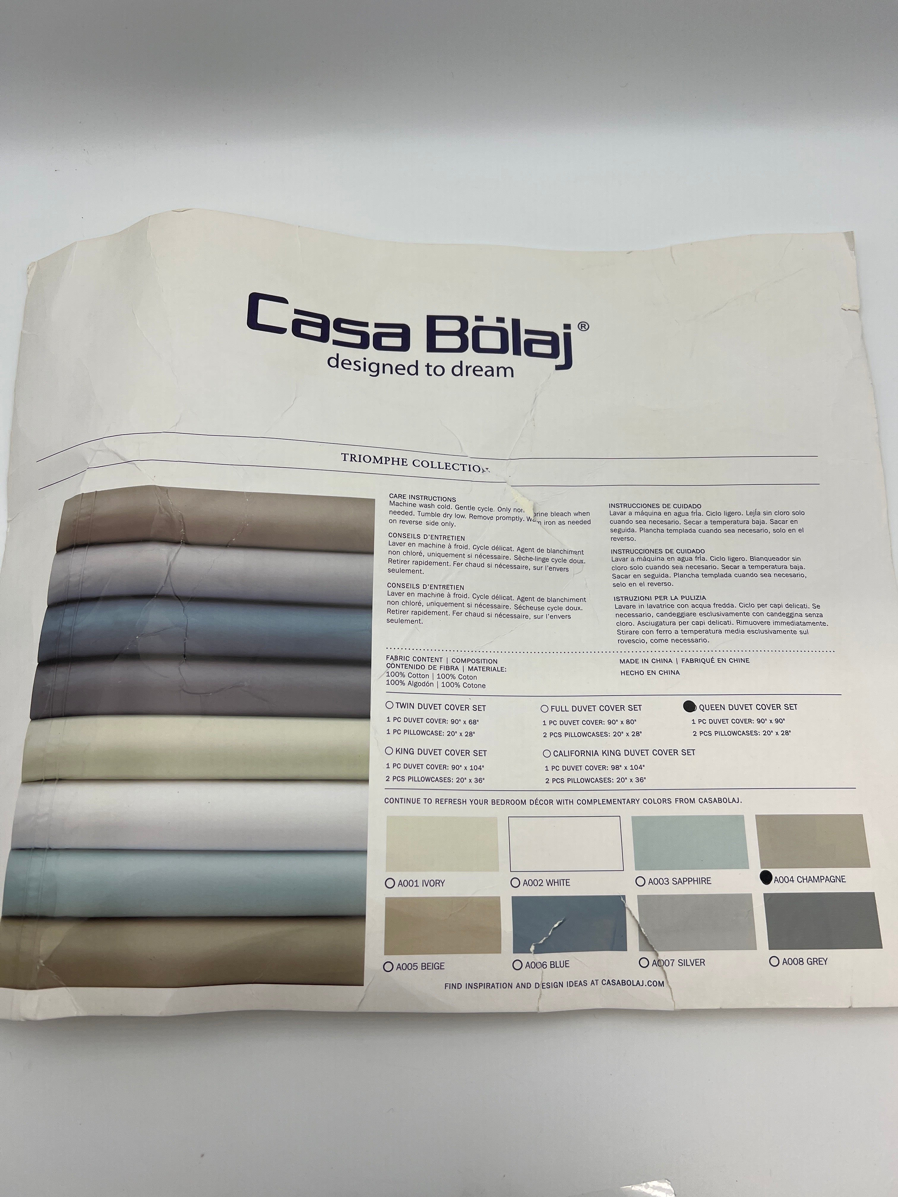 100% Egyptian Cotton Sateen