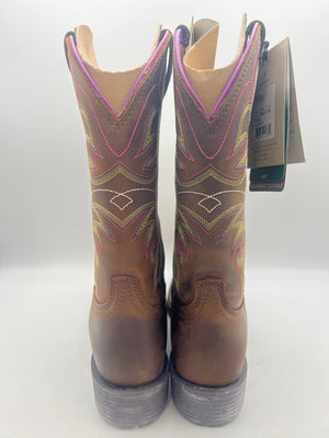 Women's Square-Toe Leather Work Boot