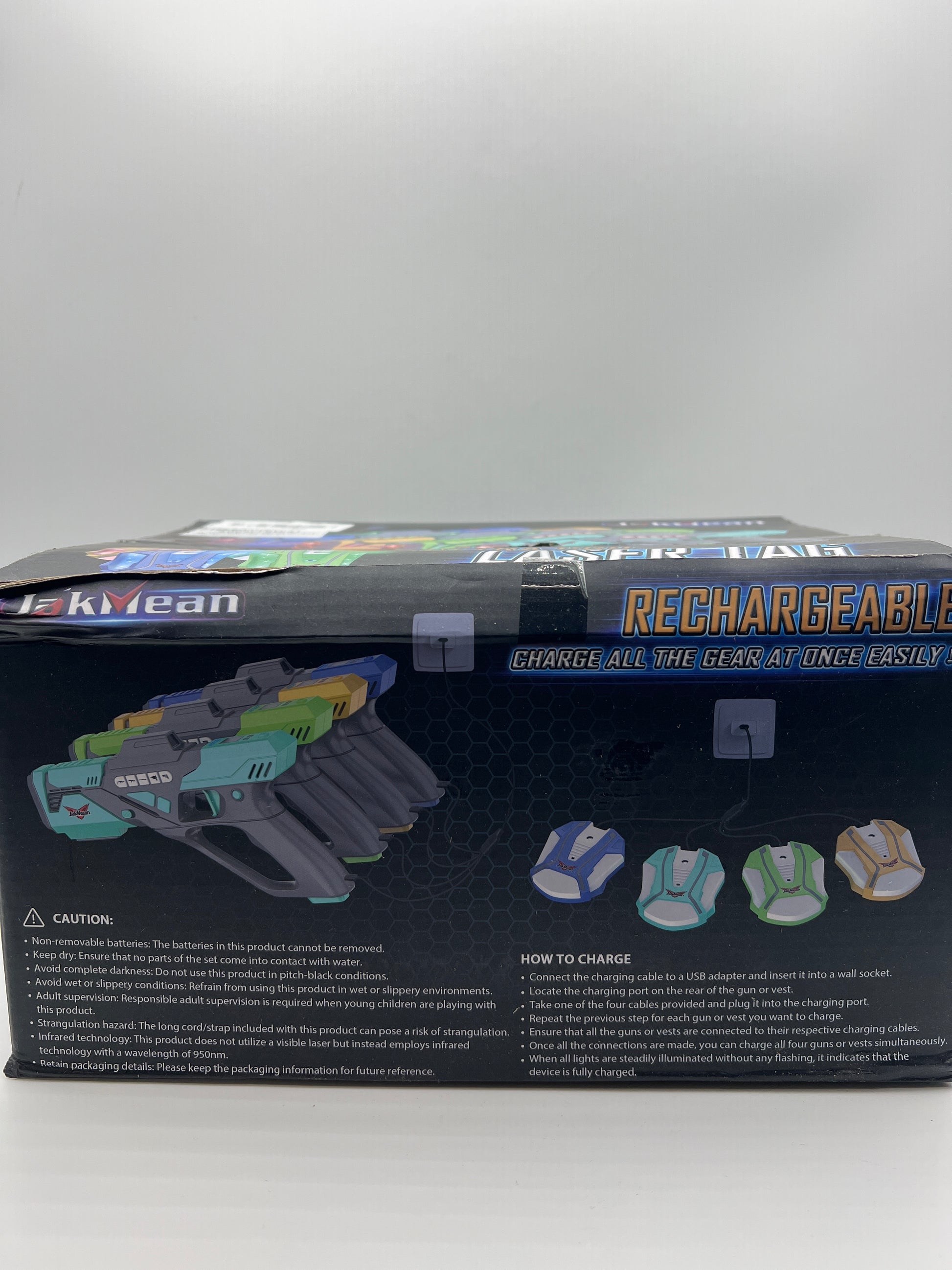 Rechargeable Laser Tag Set with Vests