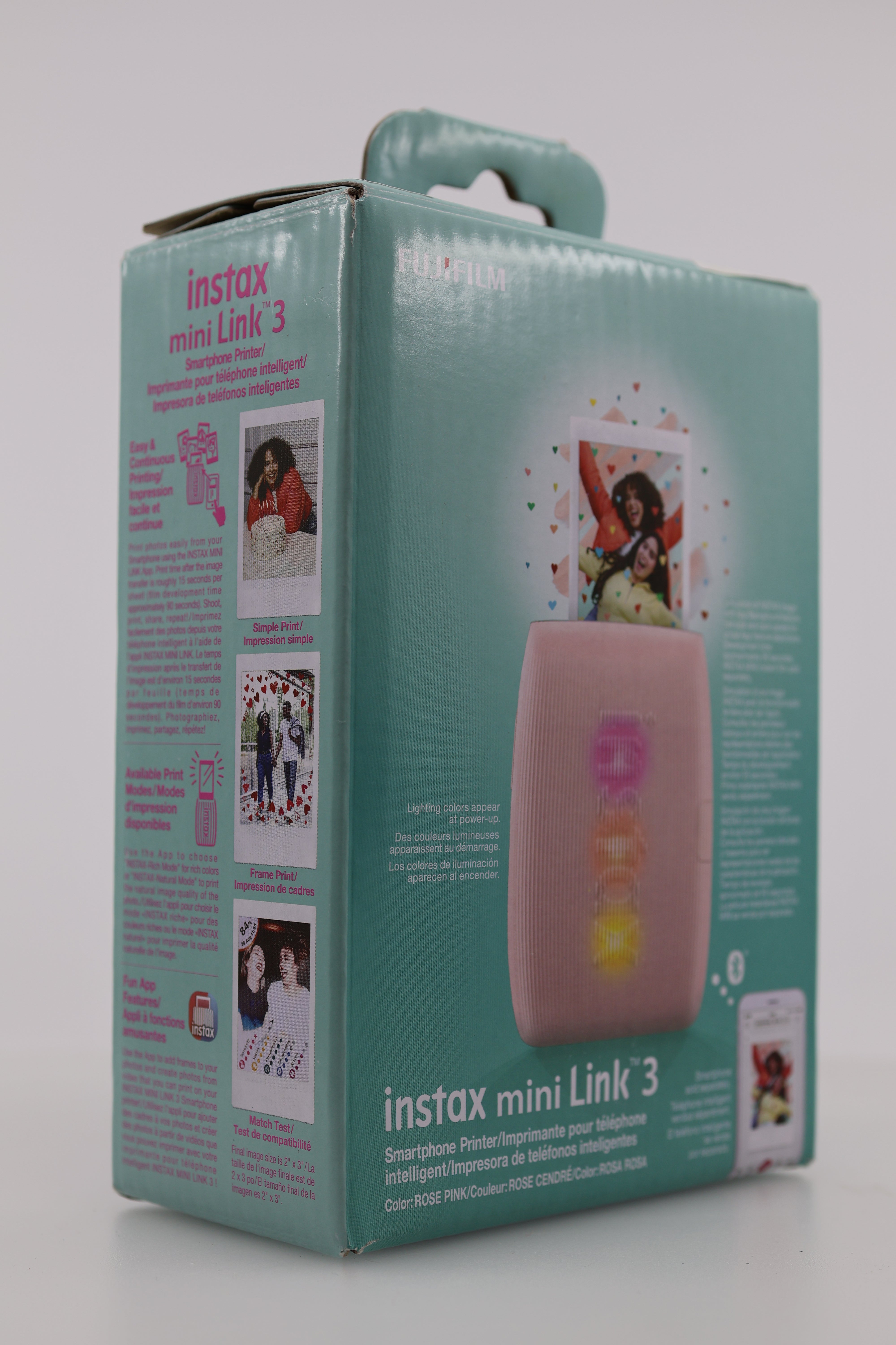 Fujifilm Instax Mini Link 3 Smartphone Printer - Rose Pink