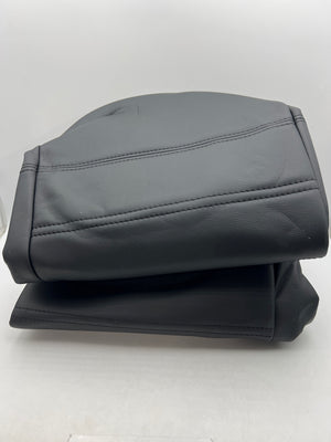 SecosAutoparts Driver & Passenger Bottom Leather Seat Cover Black for Hummer H2 2003-2007