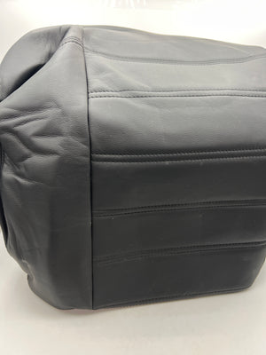 SecosAutoparts Driver & Passenger Bottom Leather Seat Cover Black for Hummer H2 2003-2007