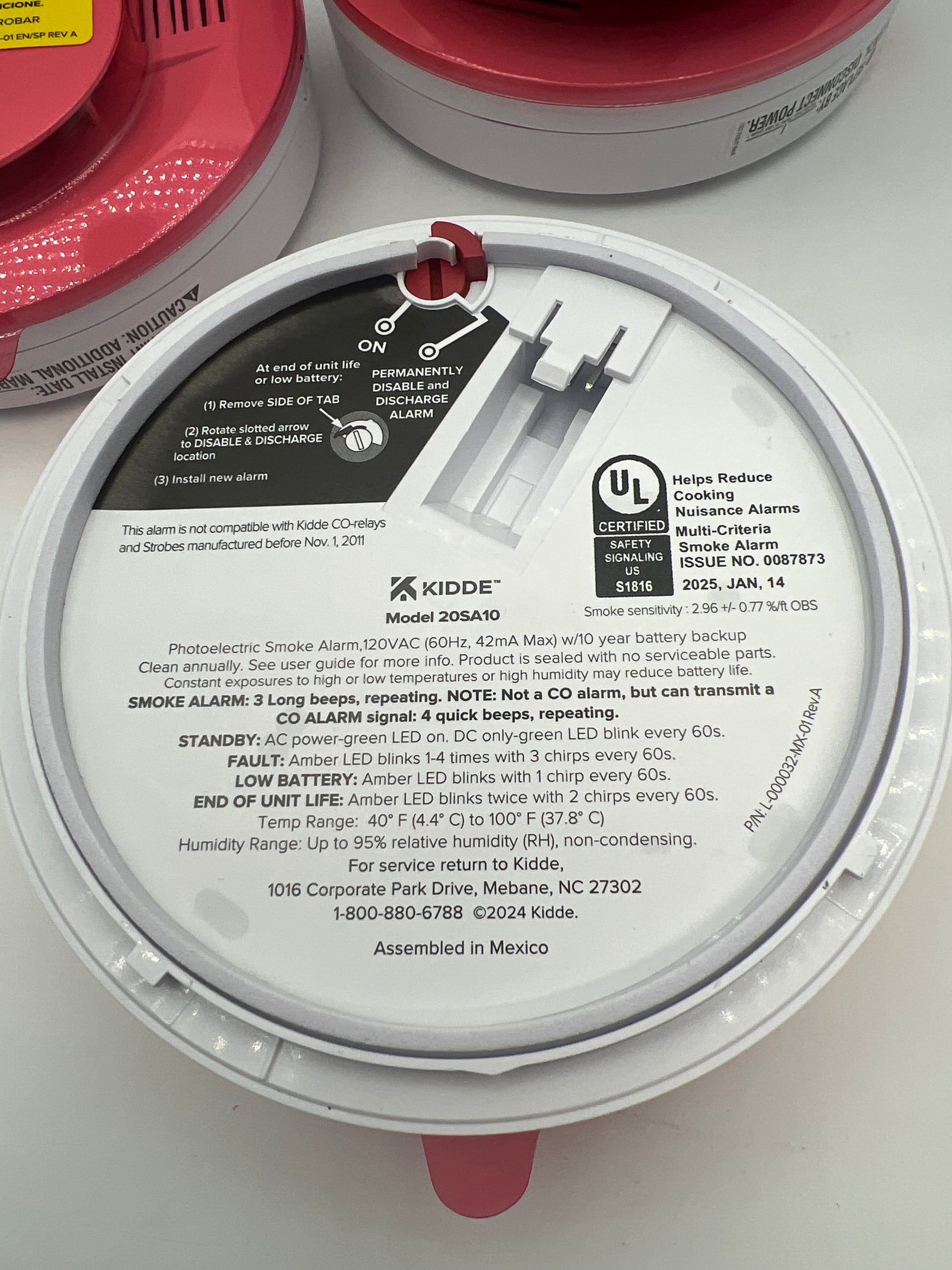 Kidde Hardwired Smoke Detector 4-Pack