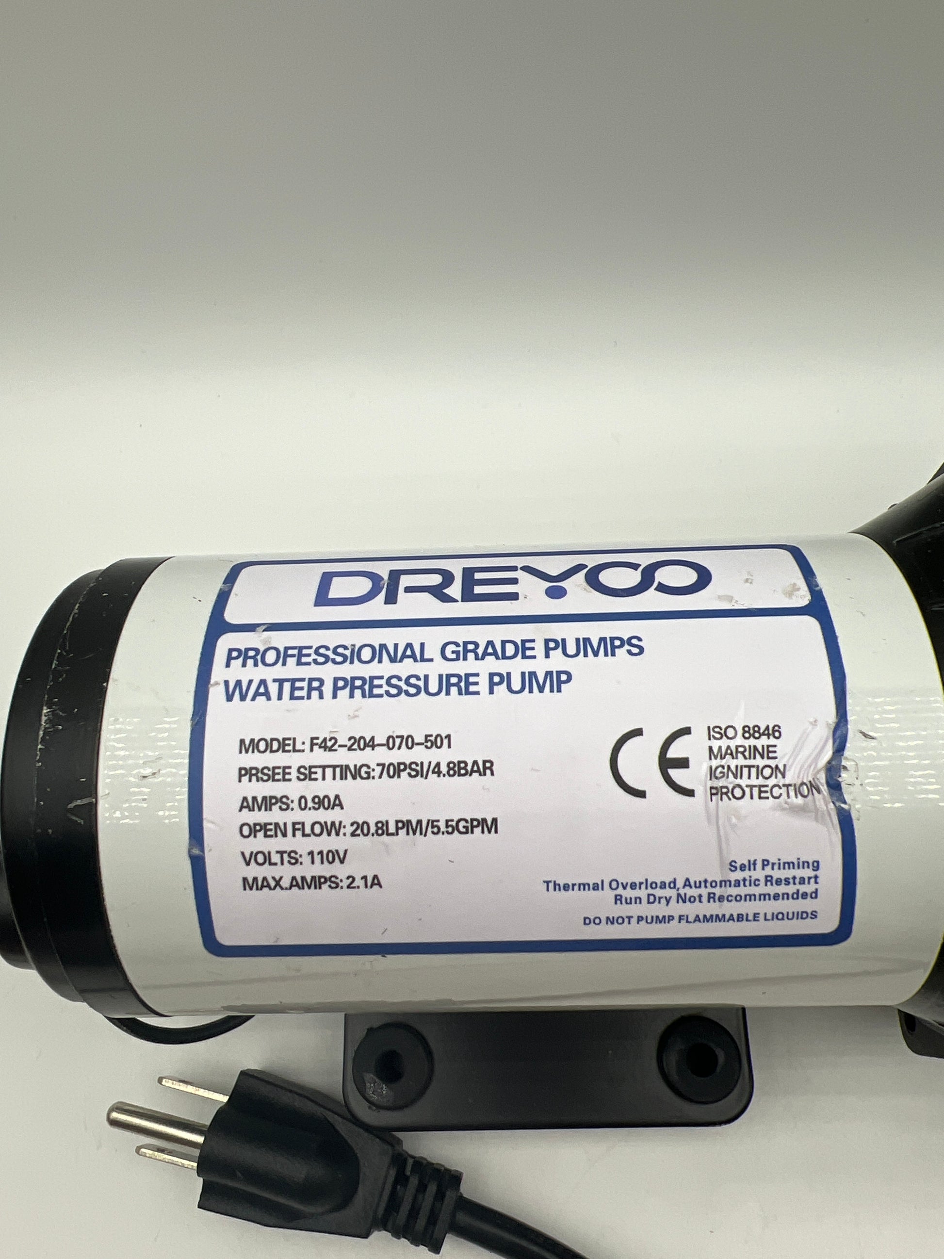 Water Pressure Booster Pump 110V 5.5 GPM 70 PSI