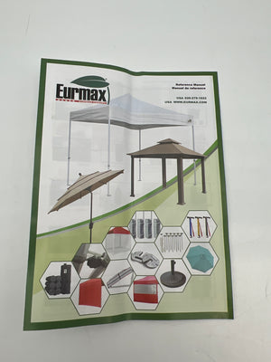 Eurmax 10x10 Canopy Top Cover in Stripe Blue