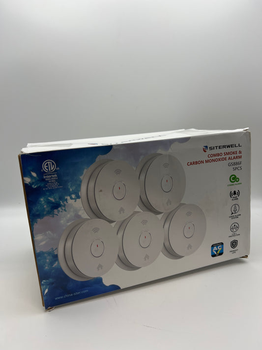 SITERWELL Hardwired Interconnected Smoke and Carbon Monoxide Detector Combo