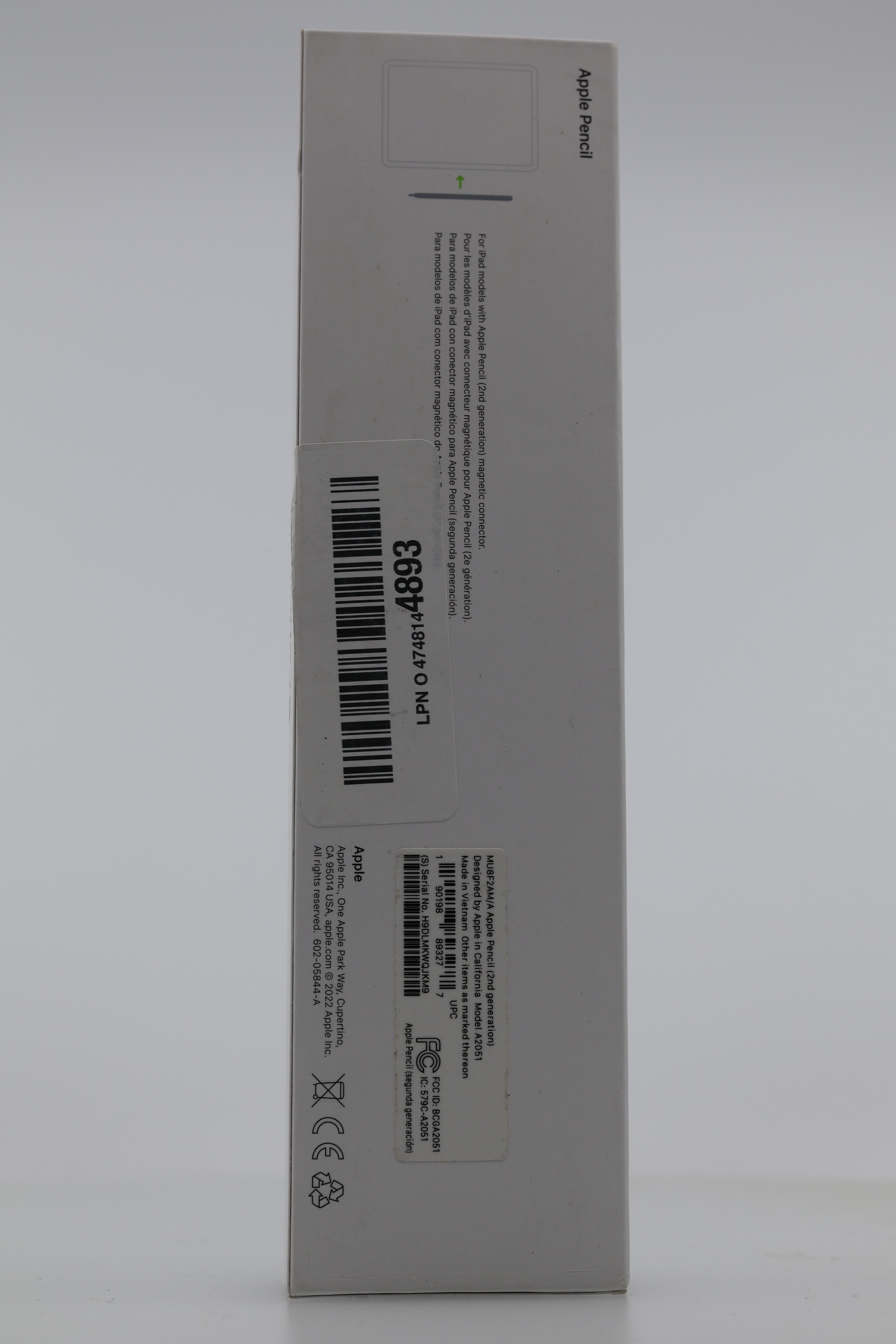 Apple Pencil 2nd Generation side view
