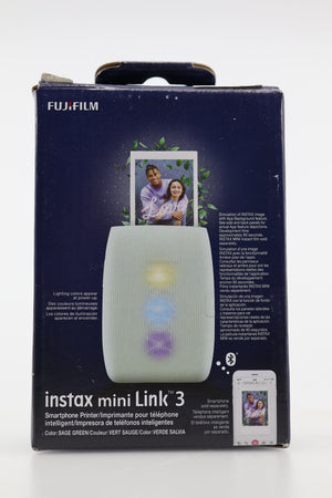 Fujifilm Instax Mini Link 3 Smartphone Printer - Sage Green