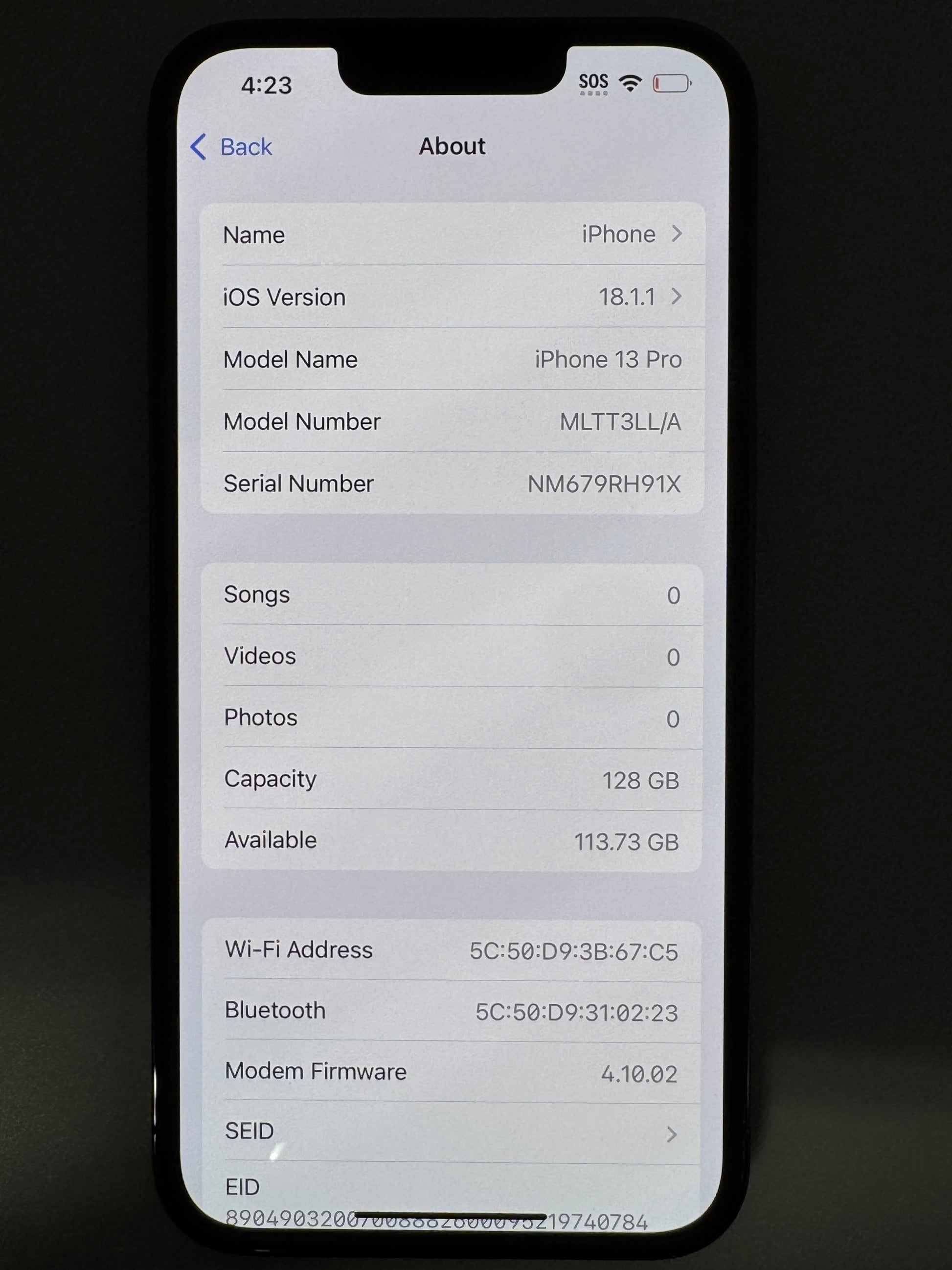 Apple iPhone 13 Pro front view