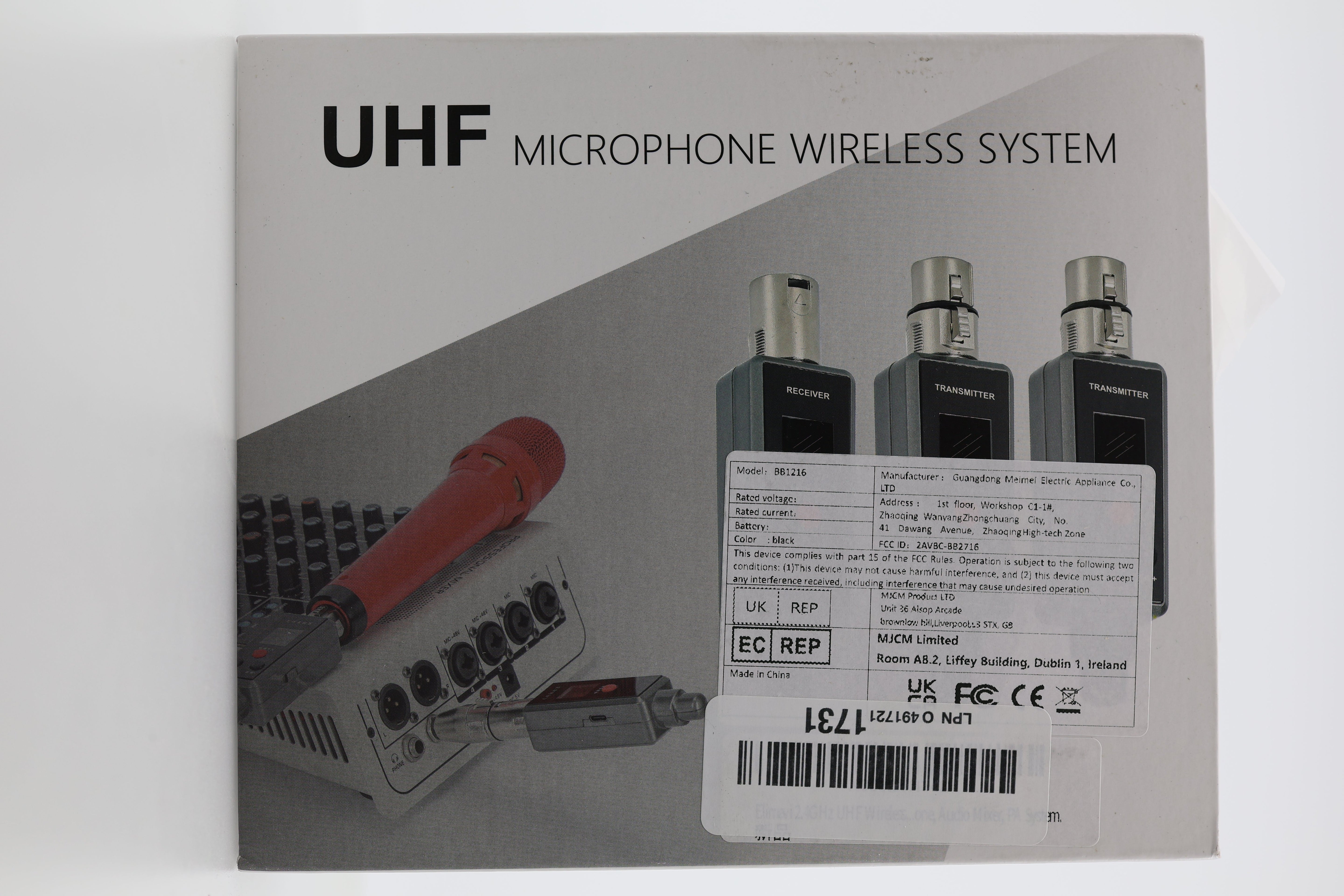 Elimavi 2.4GHz UHF Wireless Microphone System