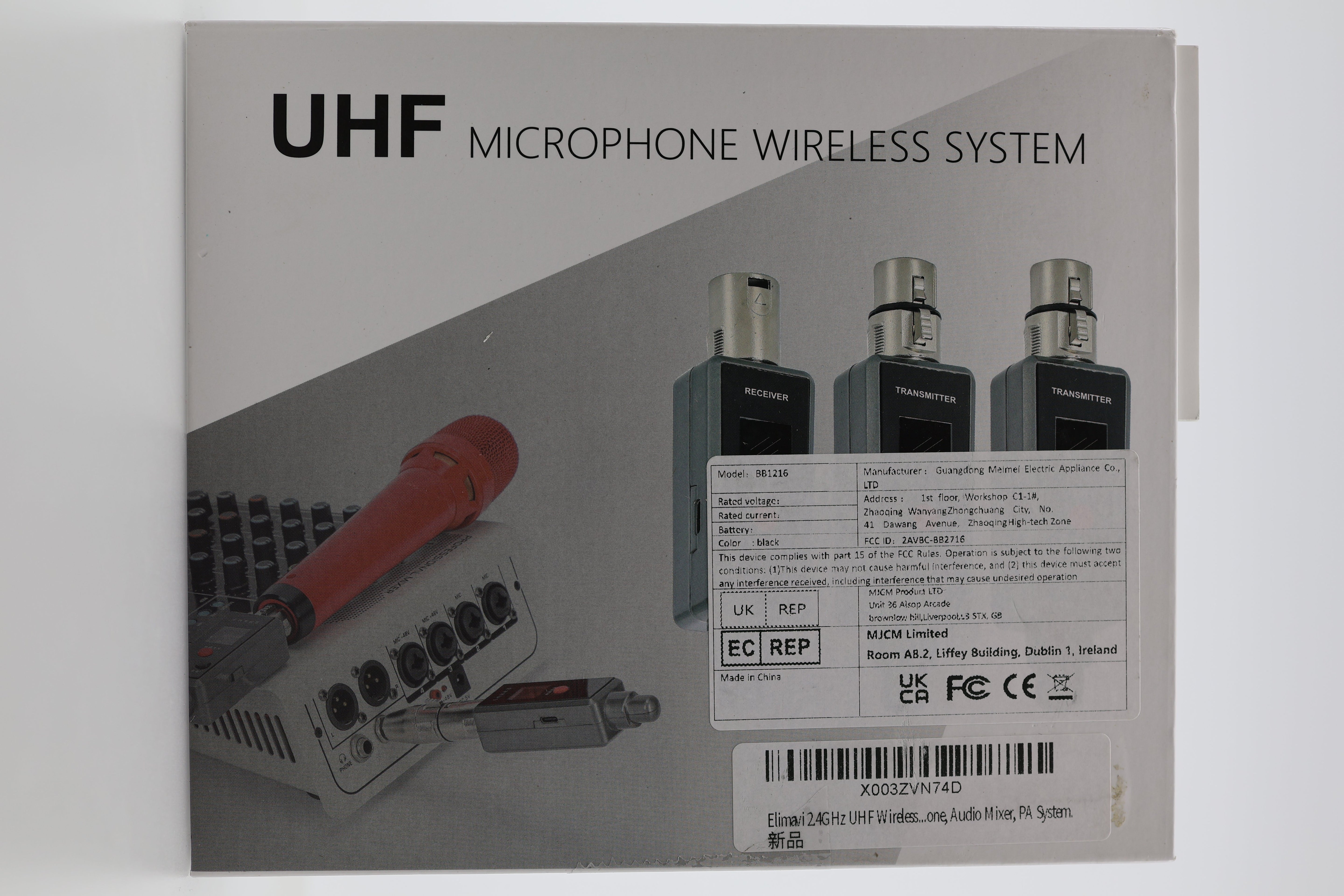 Elimavi 2.4GHz UHF Wireless Microphone System