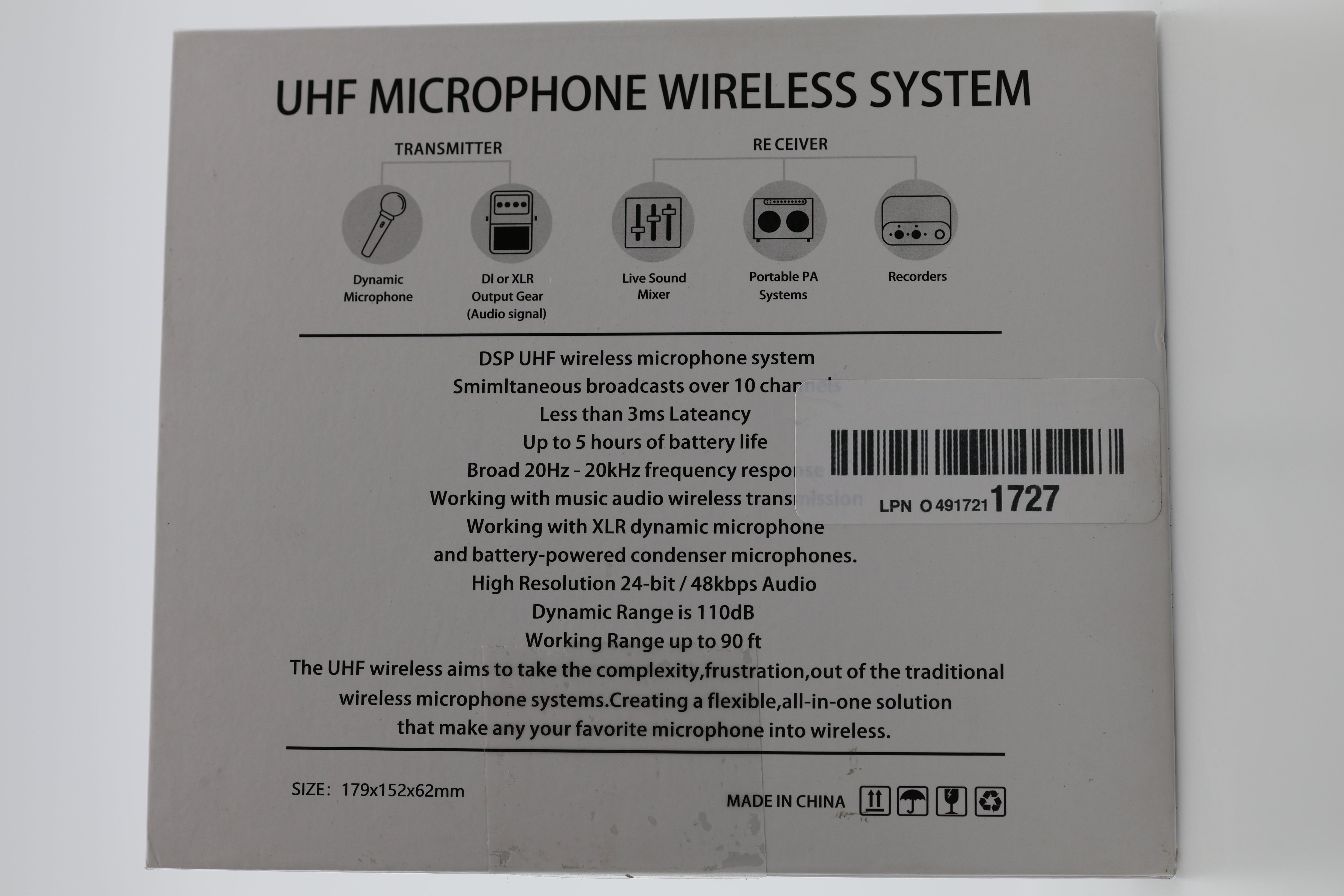 PA System Wireless Microphone