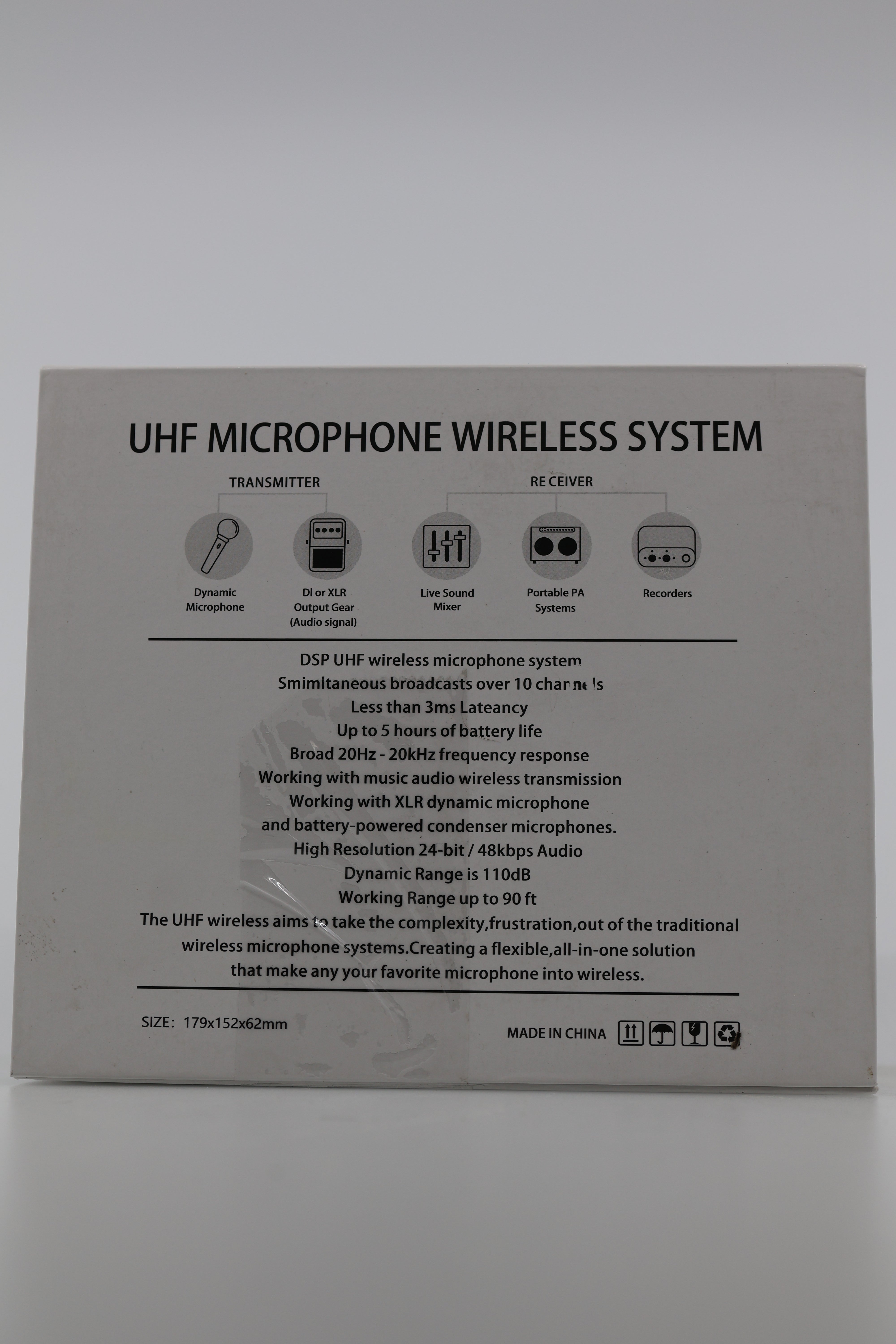 XLR Mic Adapter Wireless Transmitter and Receiver
