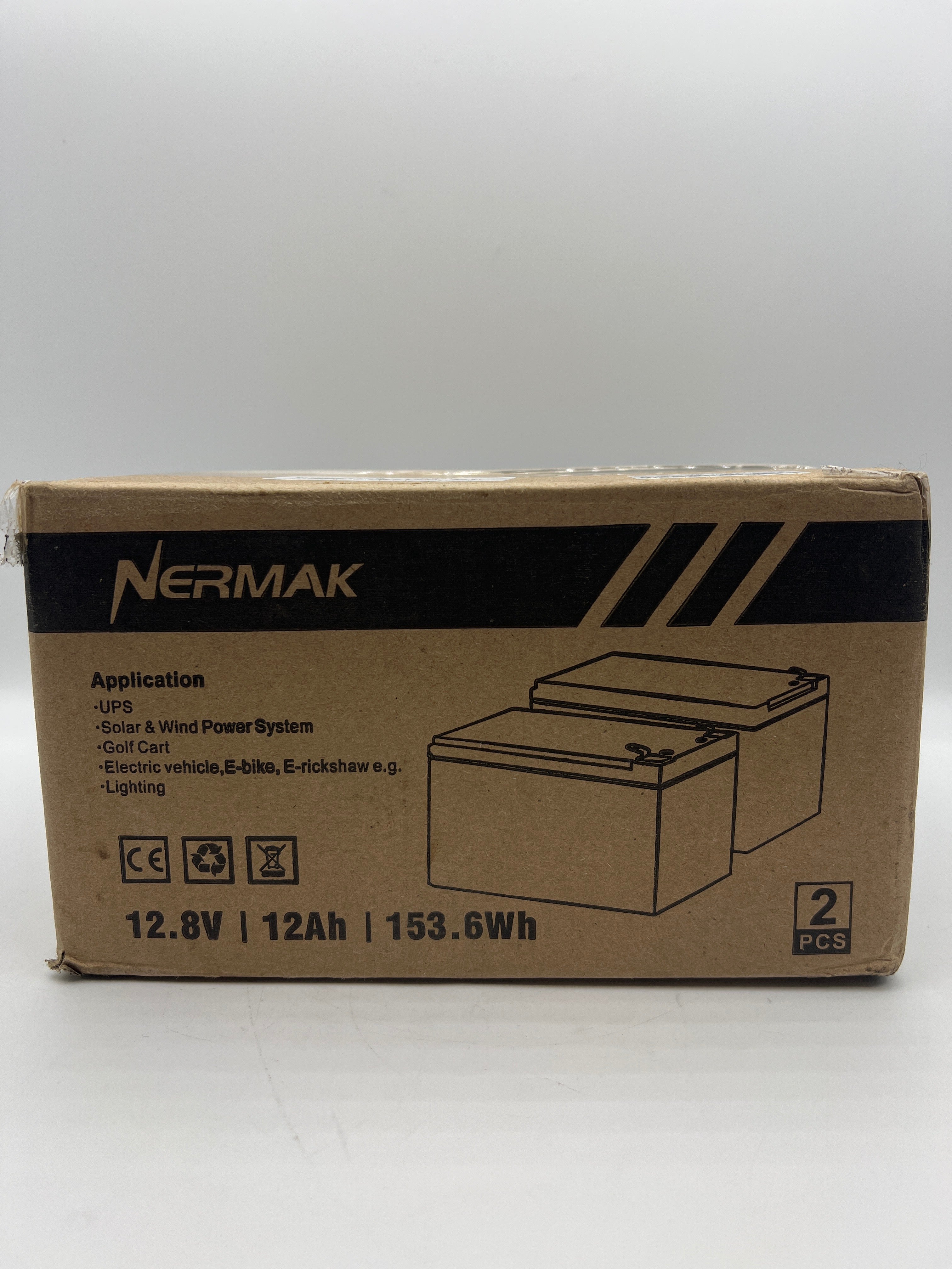 Nermak 12V 12Ah LiFePO4 Battery Pack