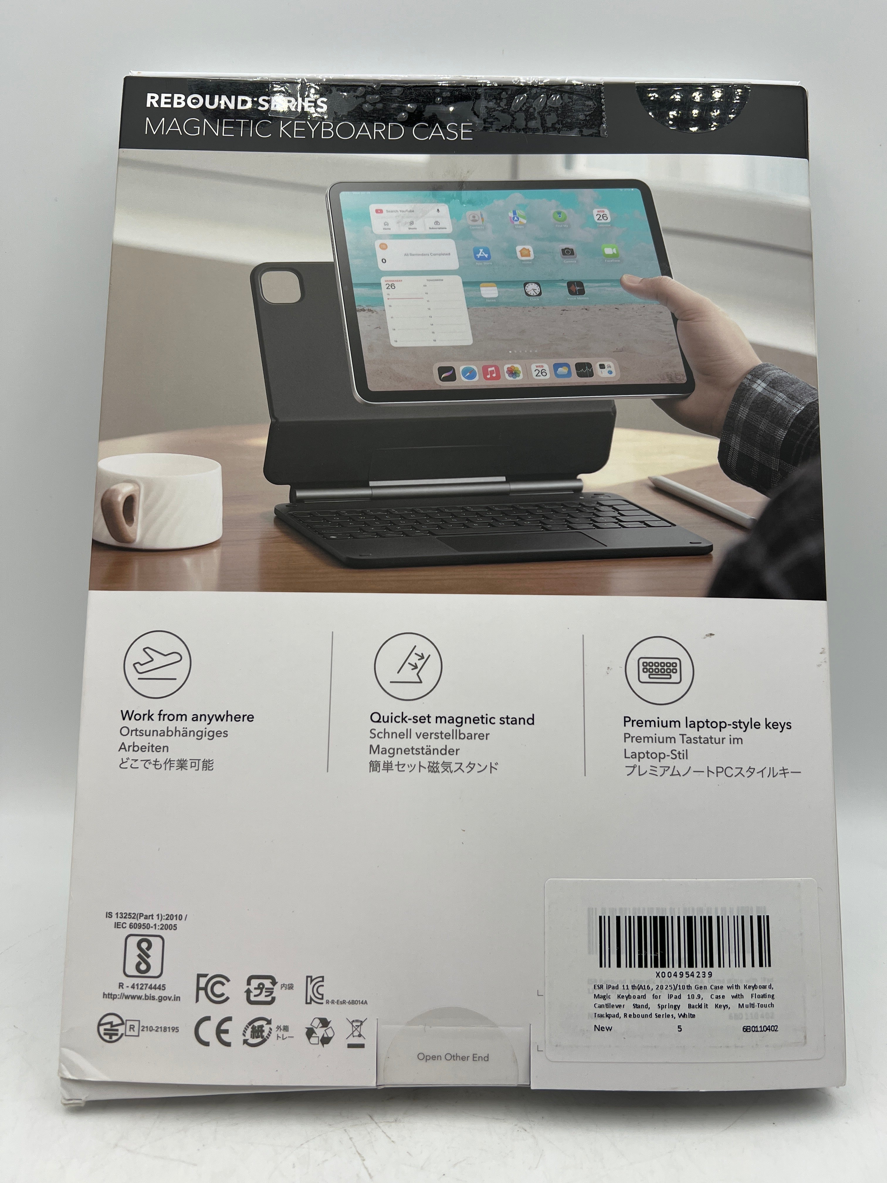 ESR iPad 11th Gen Keyboard Case with Backlit Keys