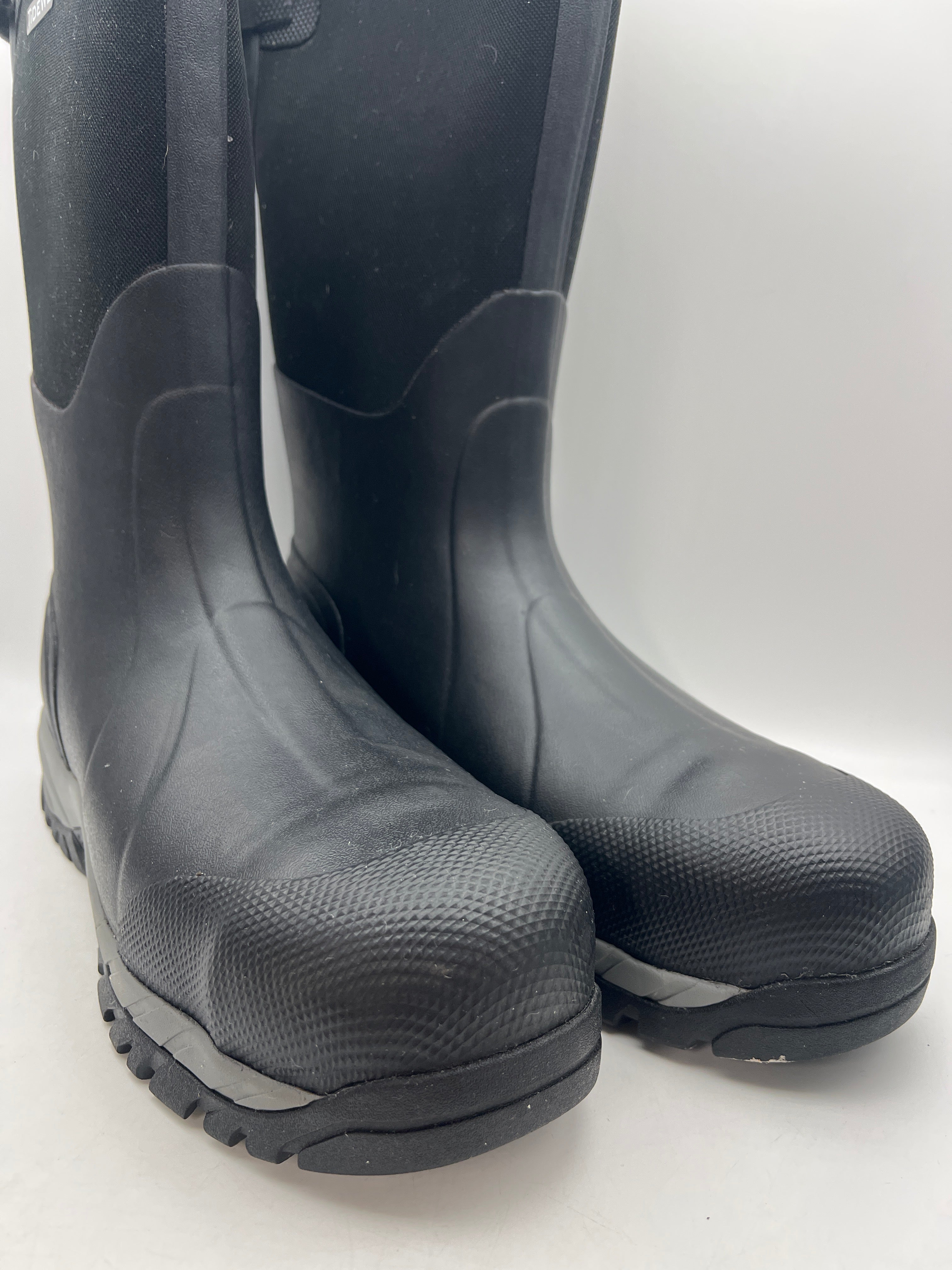 TIDEWE Anti-Slip Work Boots Men Black