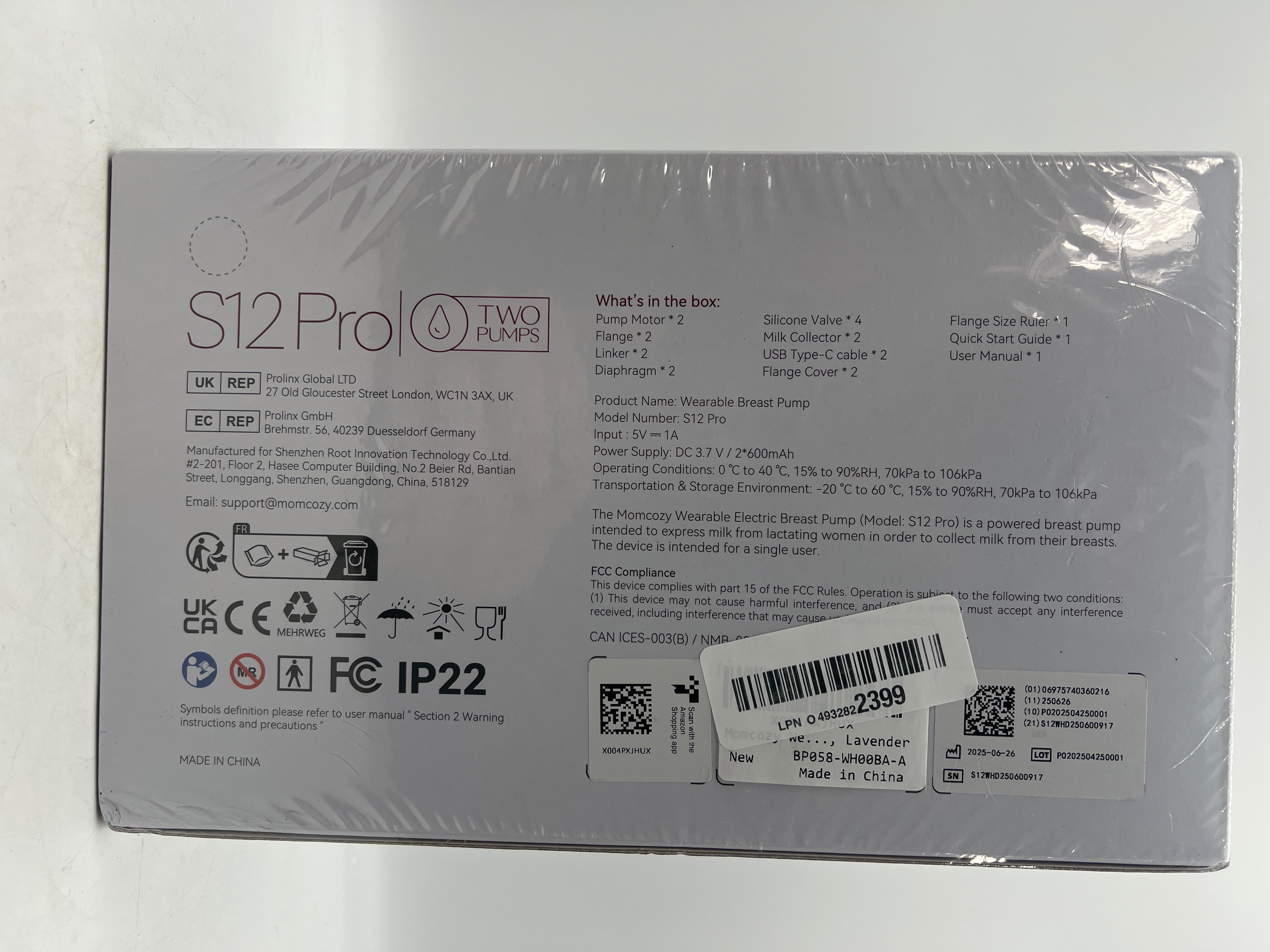 Momcozy Hands-Free Breast Pump S12 Pro
