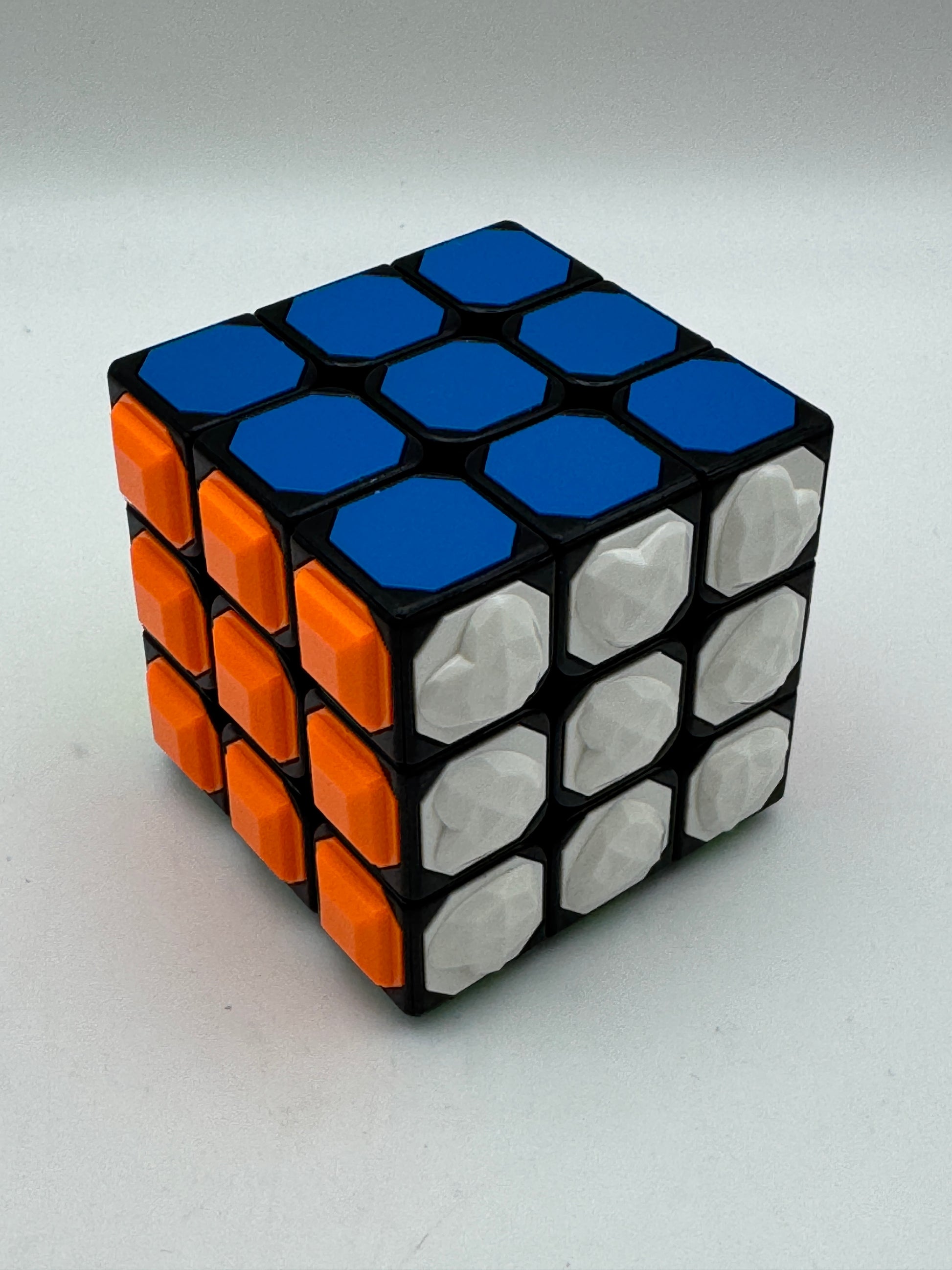 3D Embossed Braille Fingerprint Speed Cube