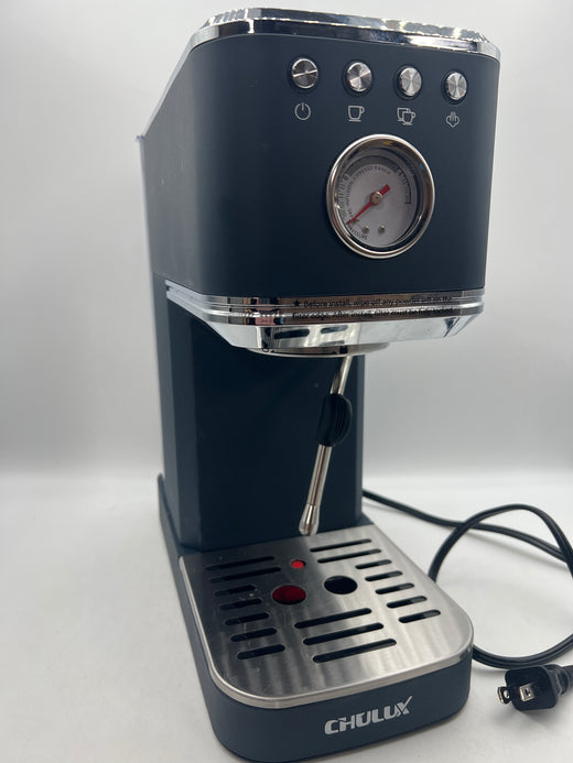 CHULUX Slim Espresso Machine with Milk Frother - 20 Bar Professional Italian Pump for Home Cappuccino & Latte Maker
