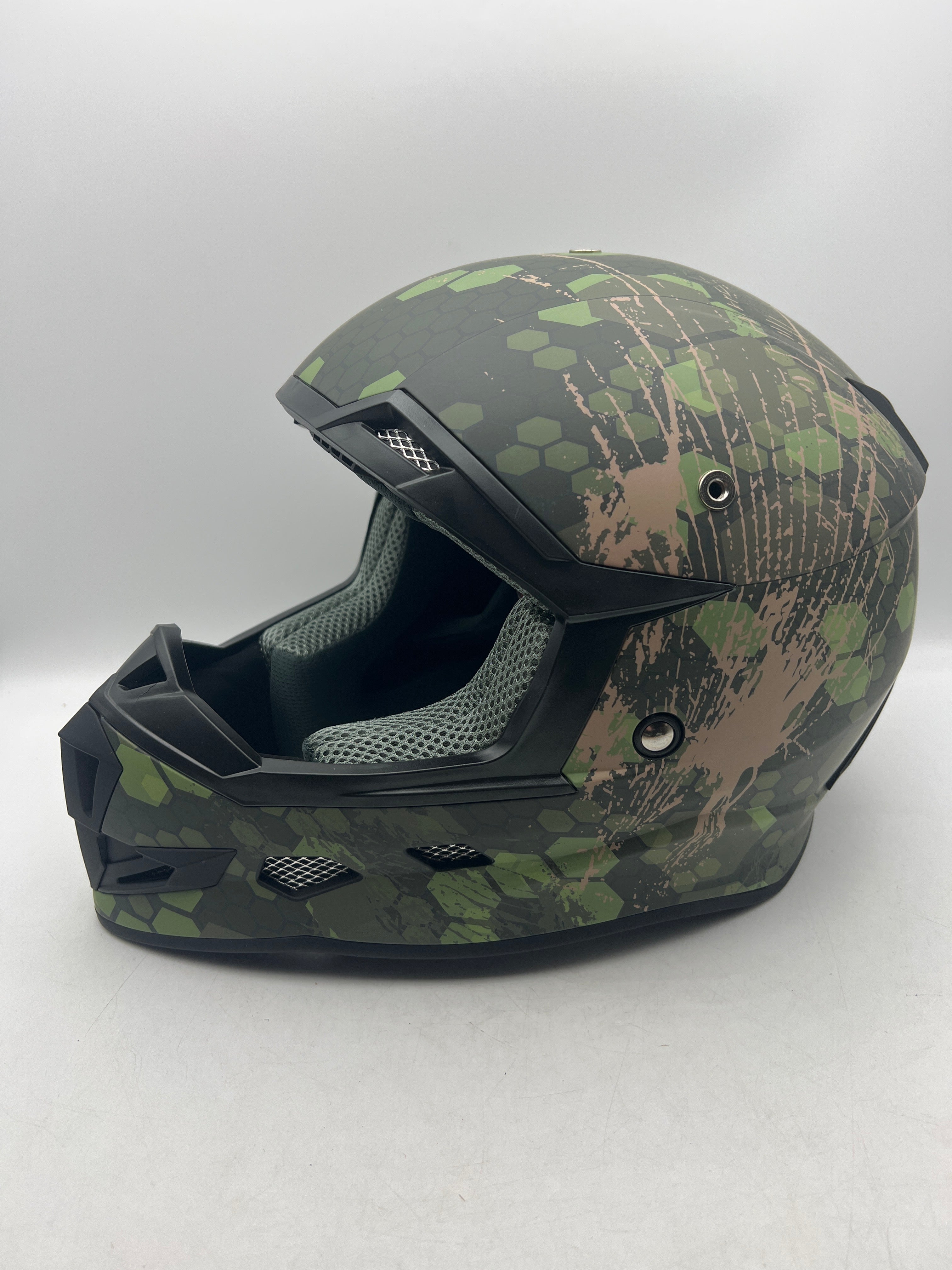 GLX GX623 Youth ATV/Dirt Bike Helmet Combo - Camo