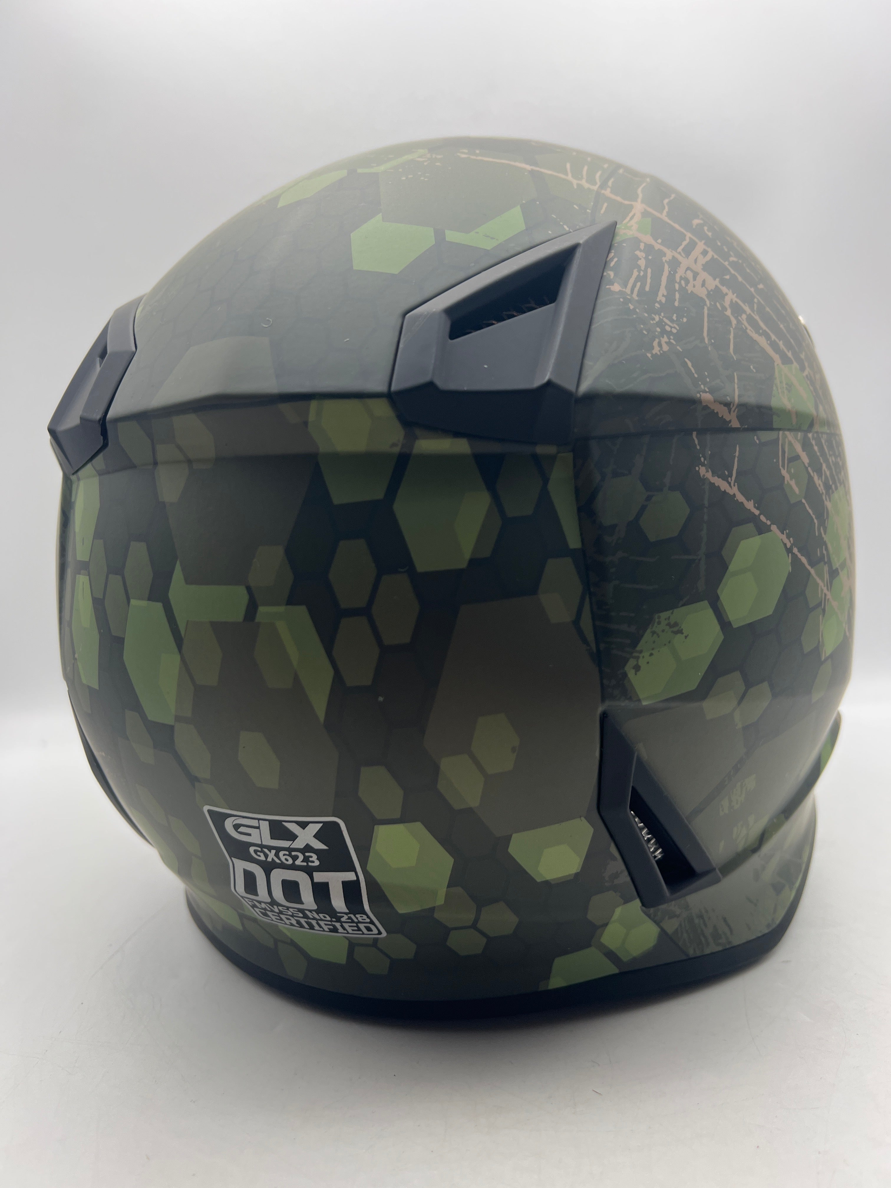 GLX GX623 Youth ATV/Dirt Bike Helmet Combo - Camo