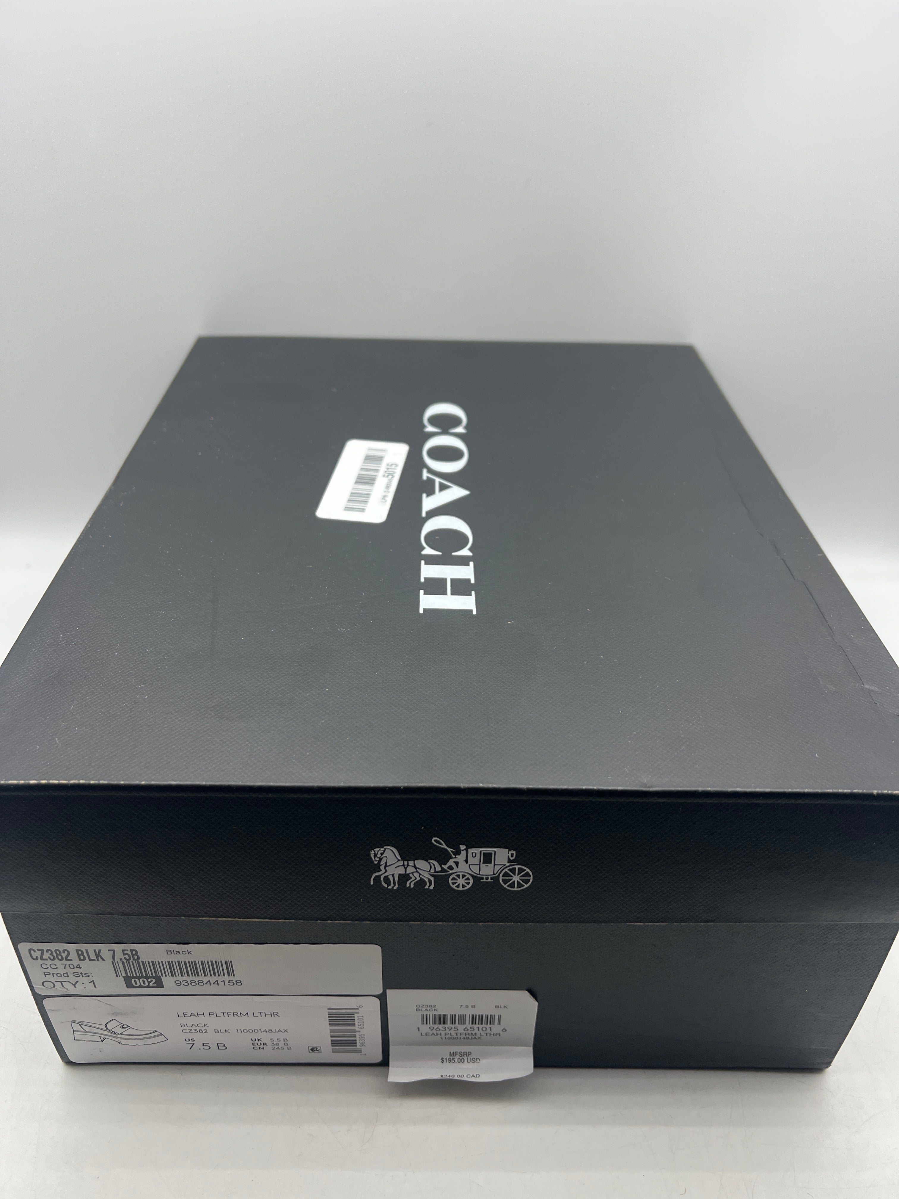 COACH Leah Platform Loafers Black