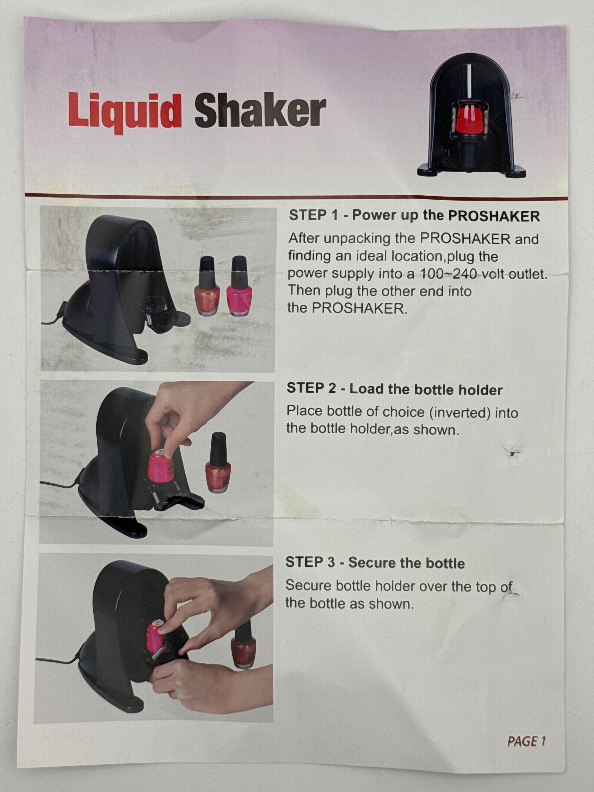 100-240V Nail Polish Mixer