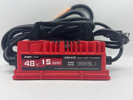 EPOWREY 15 AMP 48 Volt Golf Cart Battery Charger