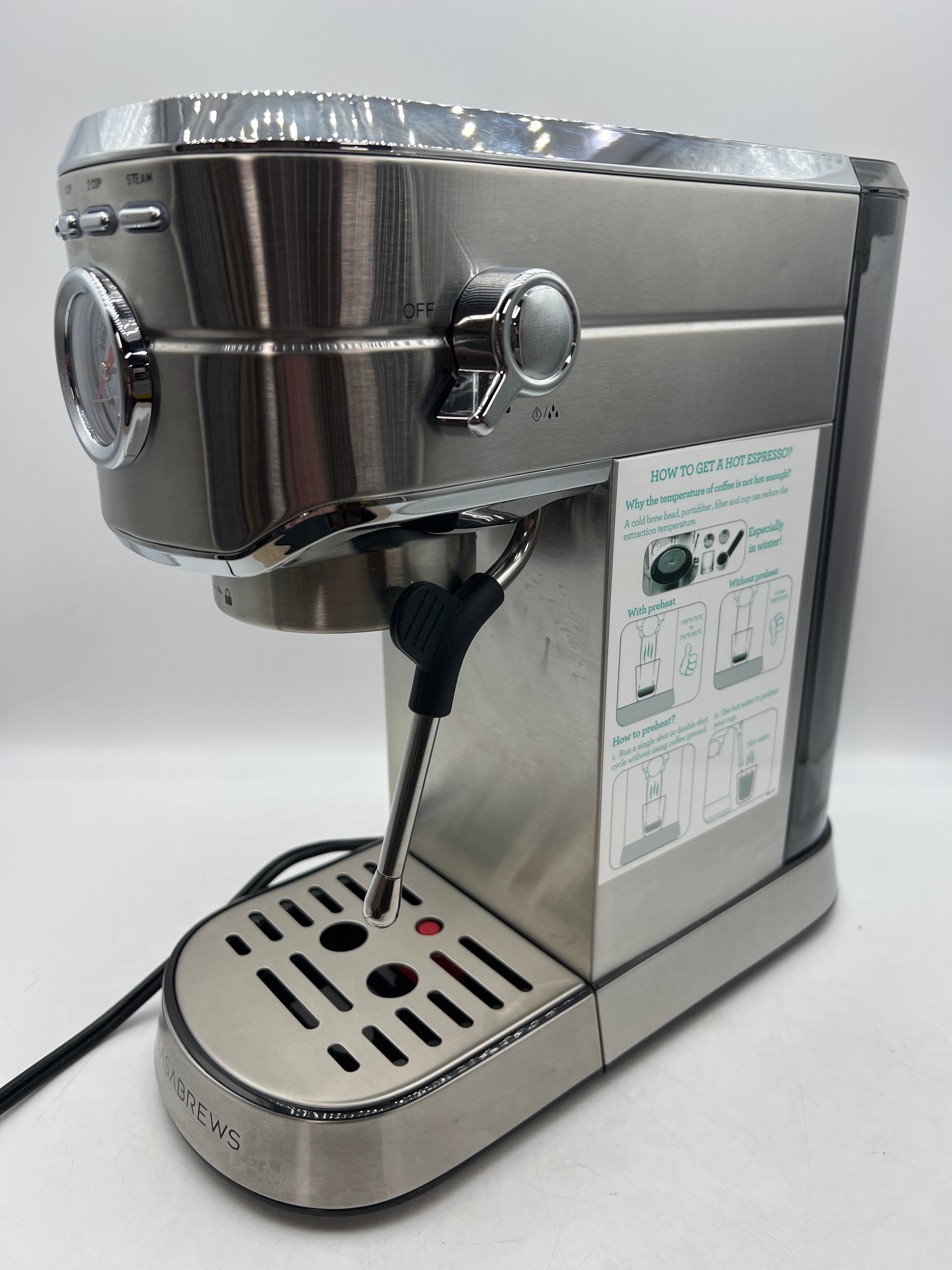 CASABREWS CM5418 Stainless Steel Espresso Machine