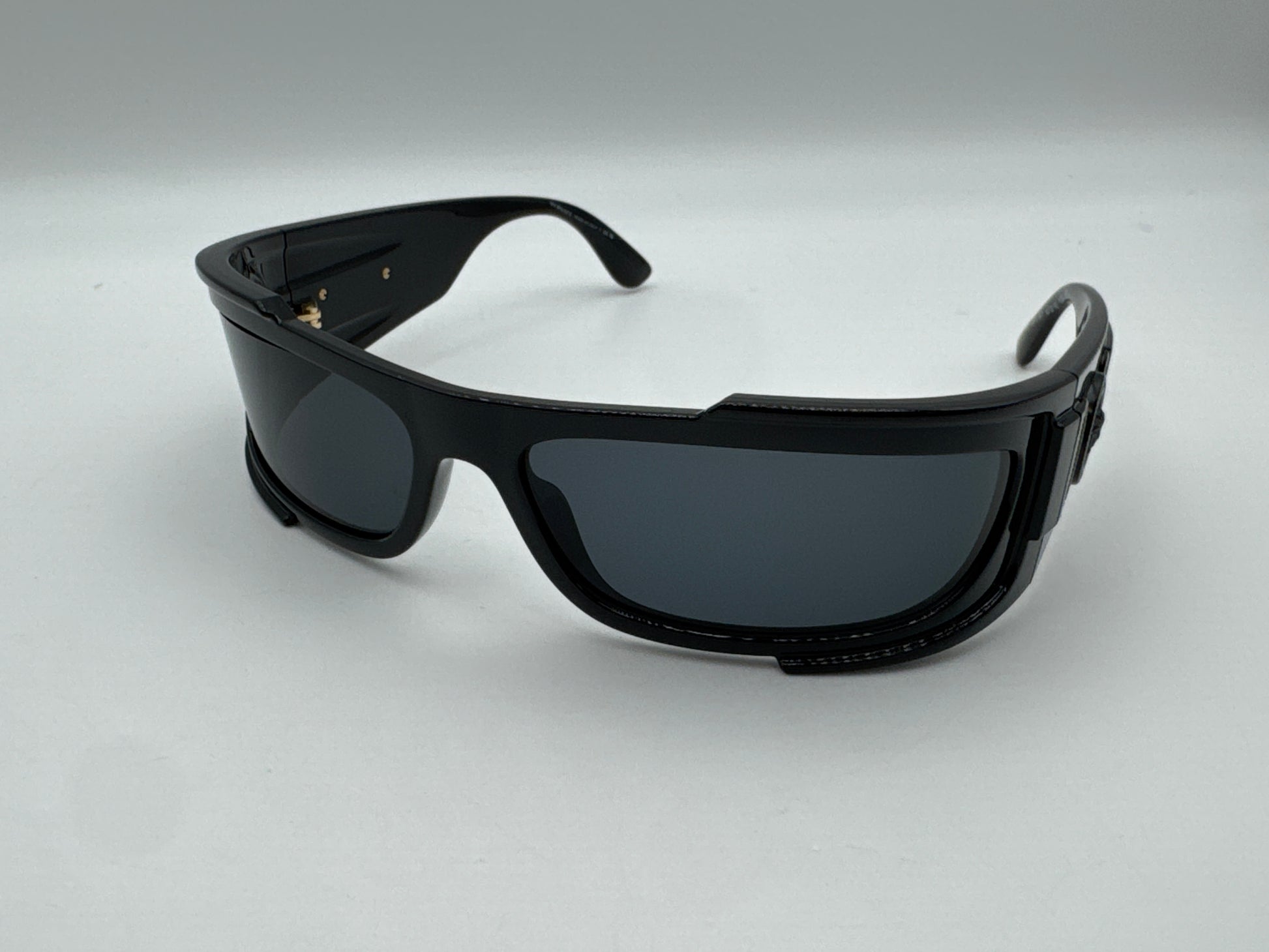 Versace Man Sunglasses Black Frame Dark Grey Lenses 67MM