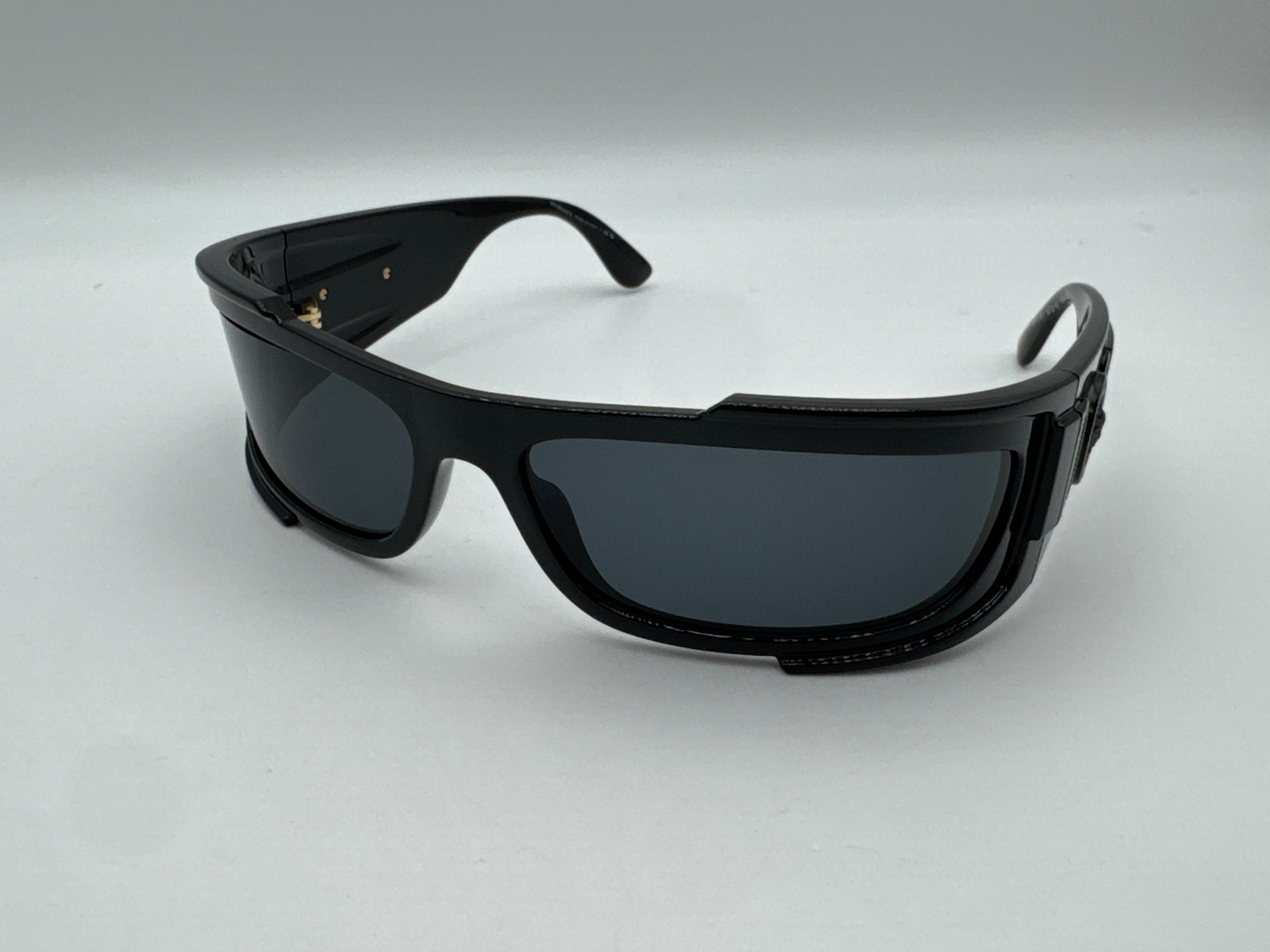 Versace Man Sunglasses Black Frame Dark Grey Lenses 67MM