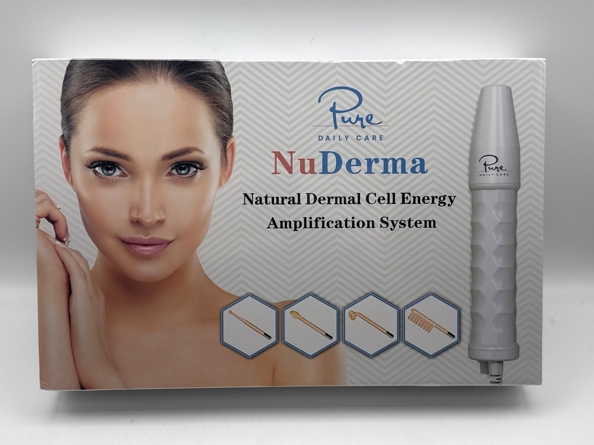 NuDerma Skin Therapy Wand with Neon Applicators