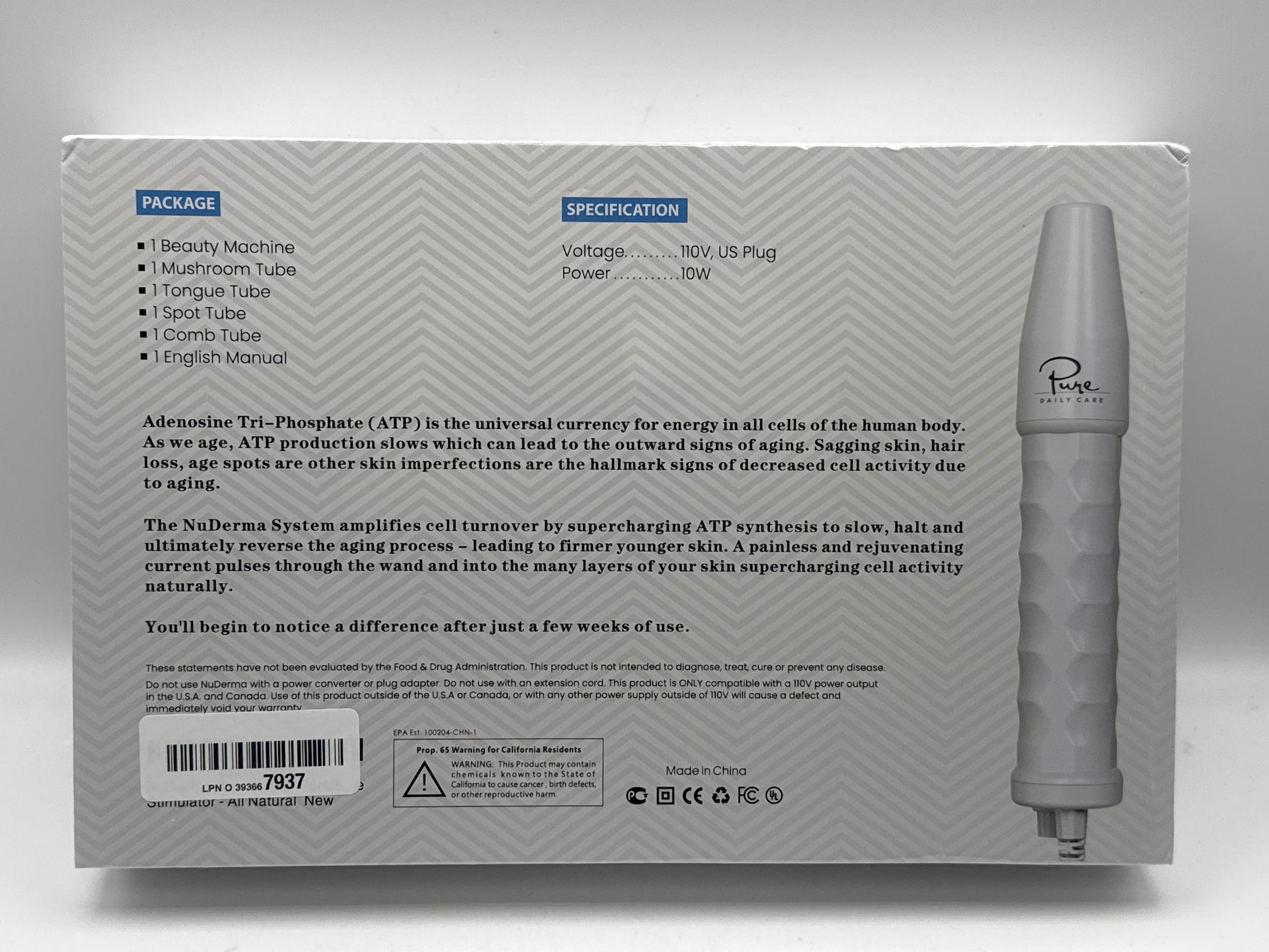 Pure Daily Care NuDerma Handheld Skin Therapy Wand