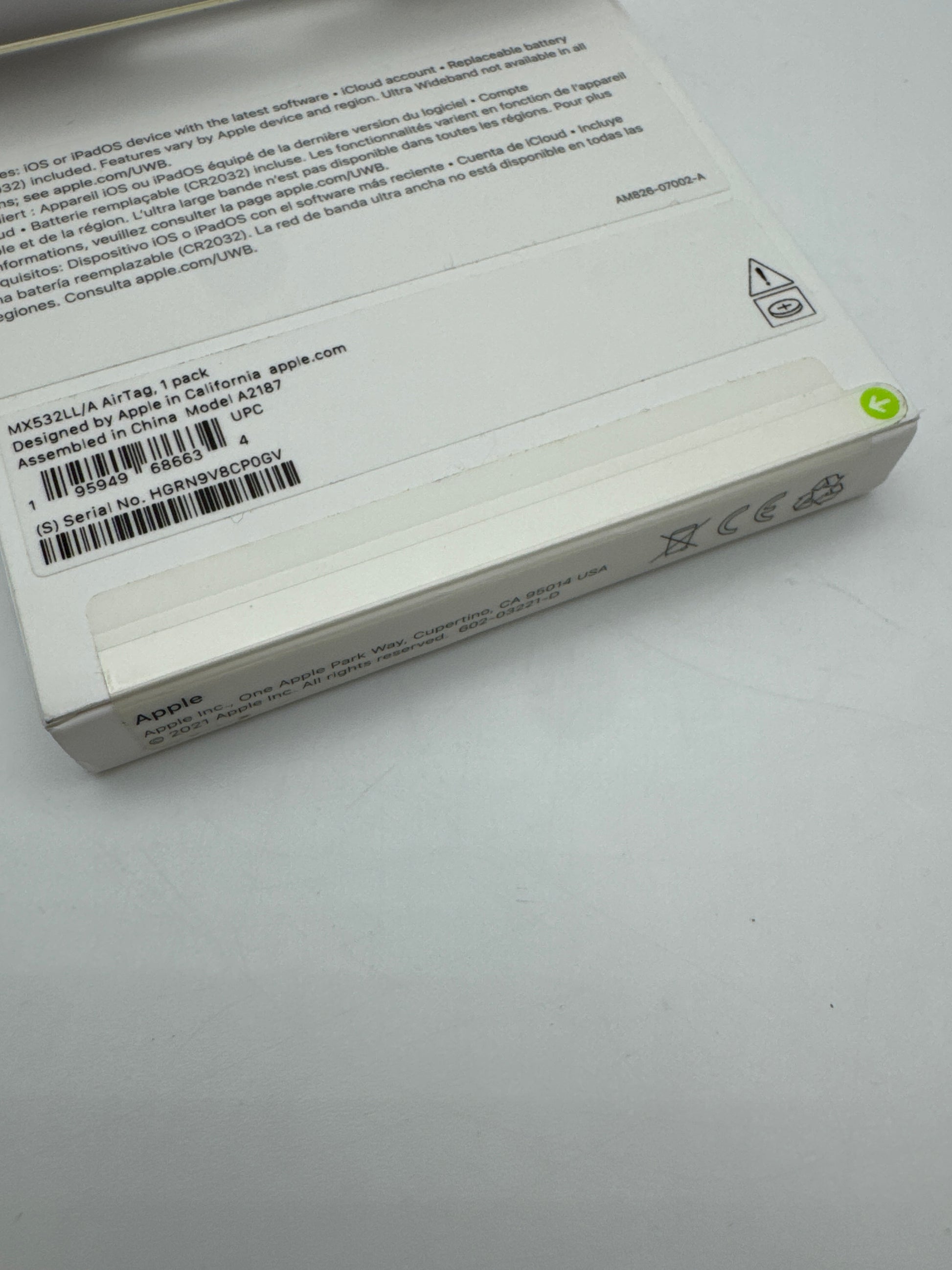 Apple AirTag front view