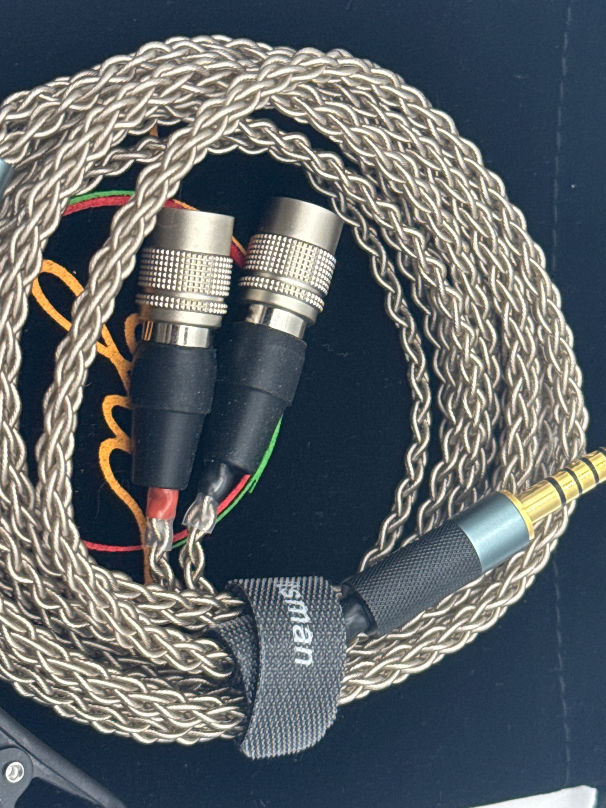 GUCraftsman 6N Single Crystal Silver Headphone Cable 4.4mm Plug for Dan Clark Audio Aeon 2