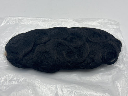 Mens Toupee Fine Monofilament with Poly Human Hair System